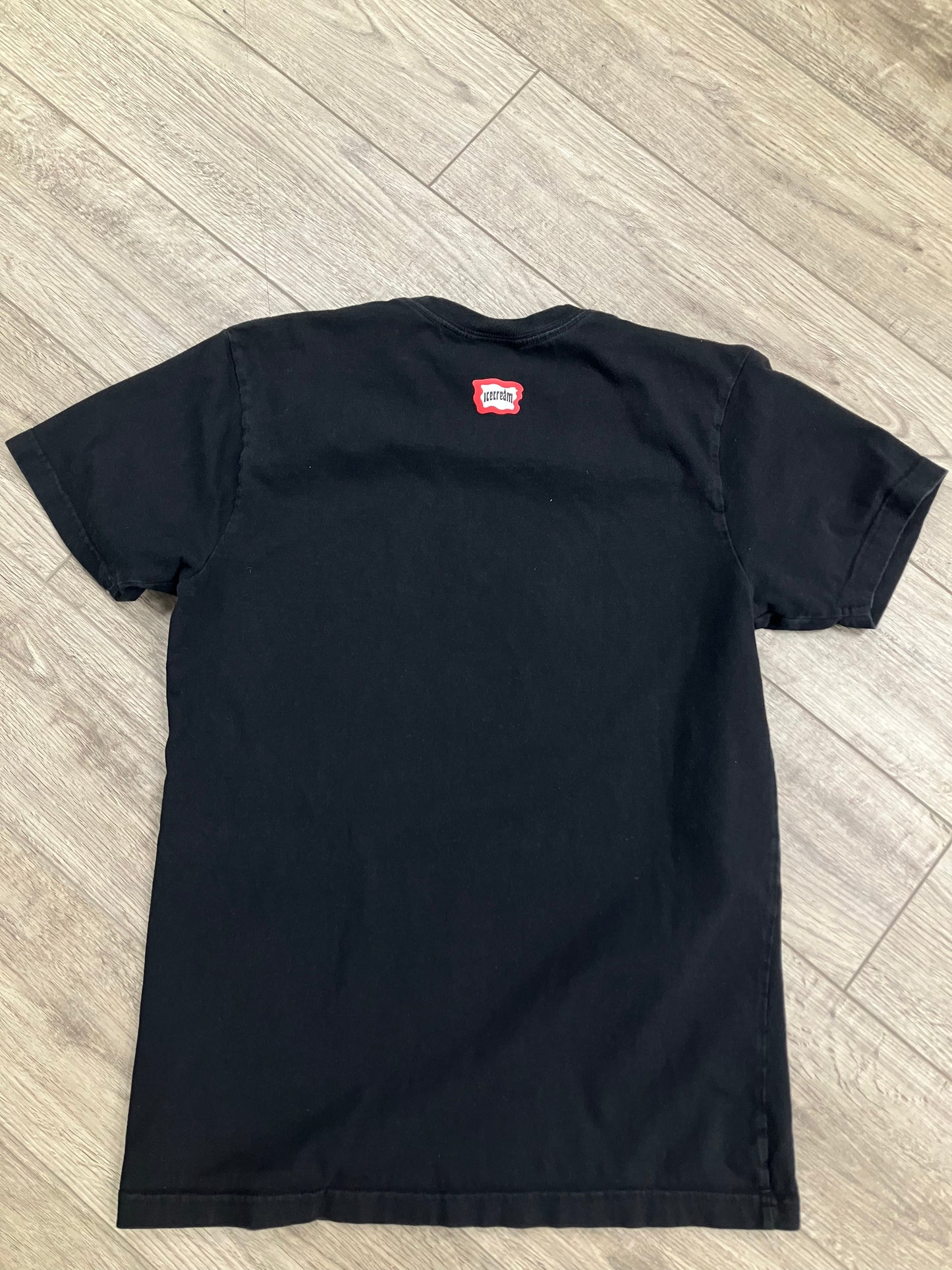 M-ice cream flaming logo tee