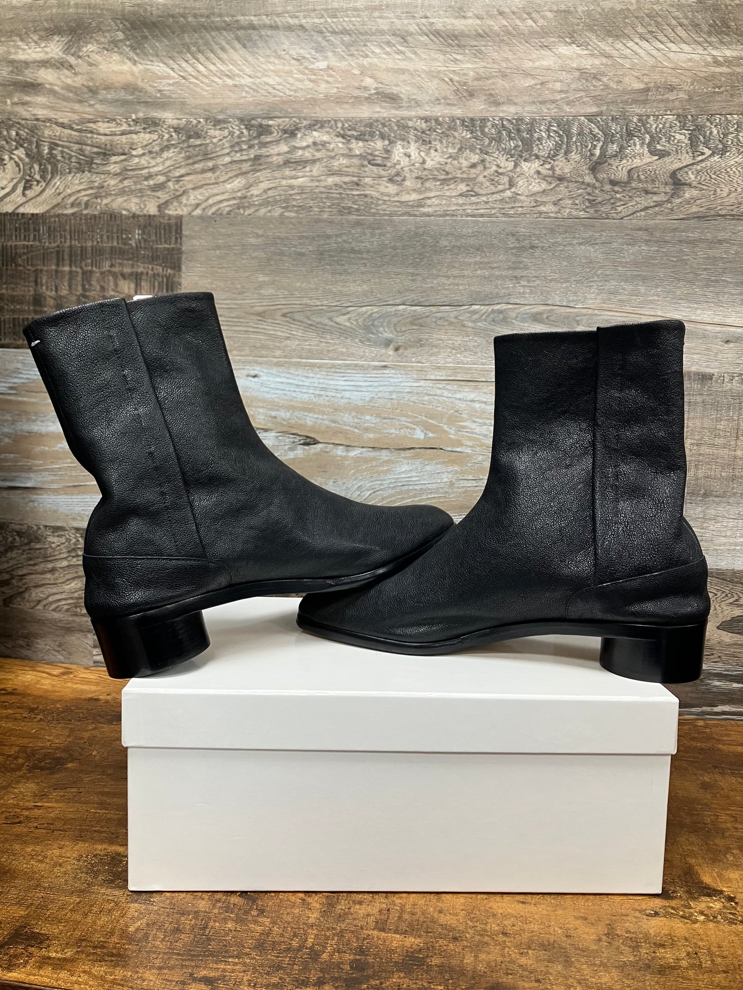 45-Maison Margiela Leather Tabi Boot