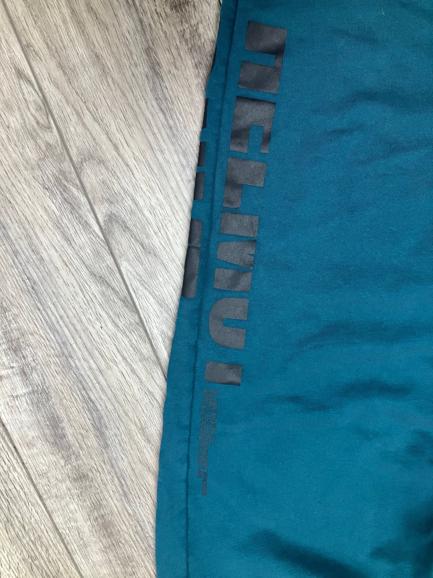 L-Helmut Lang Teal Sweatpants