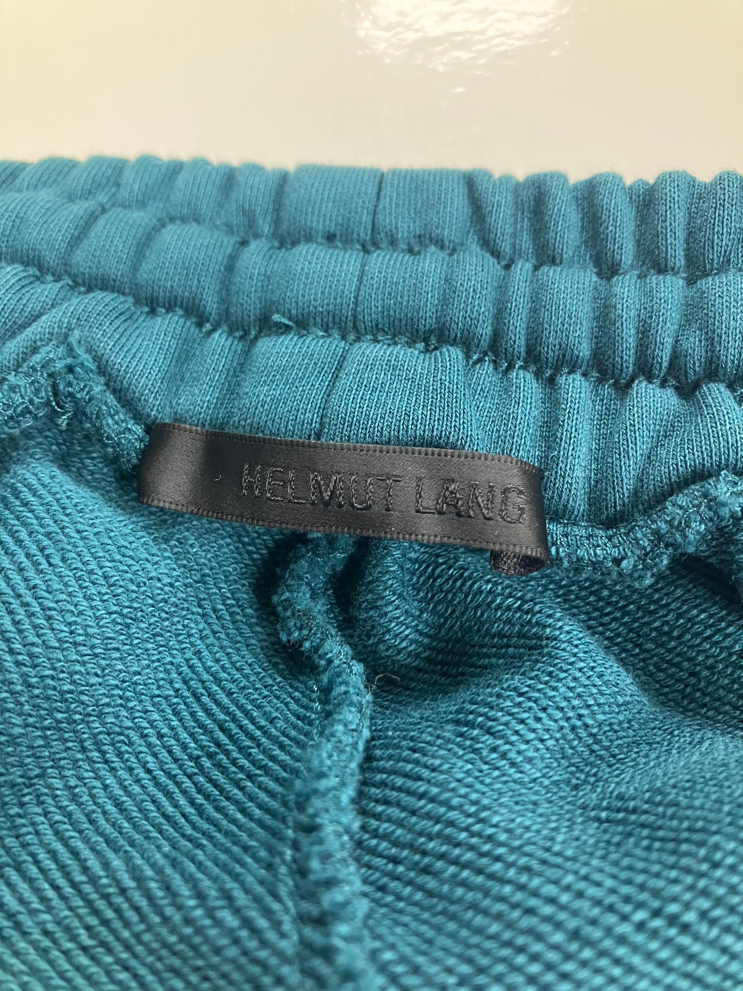 L-Helmut Lang Teal Sweatpants