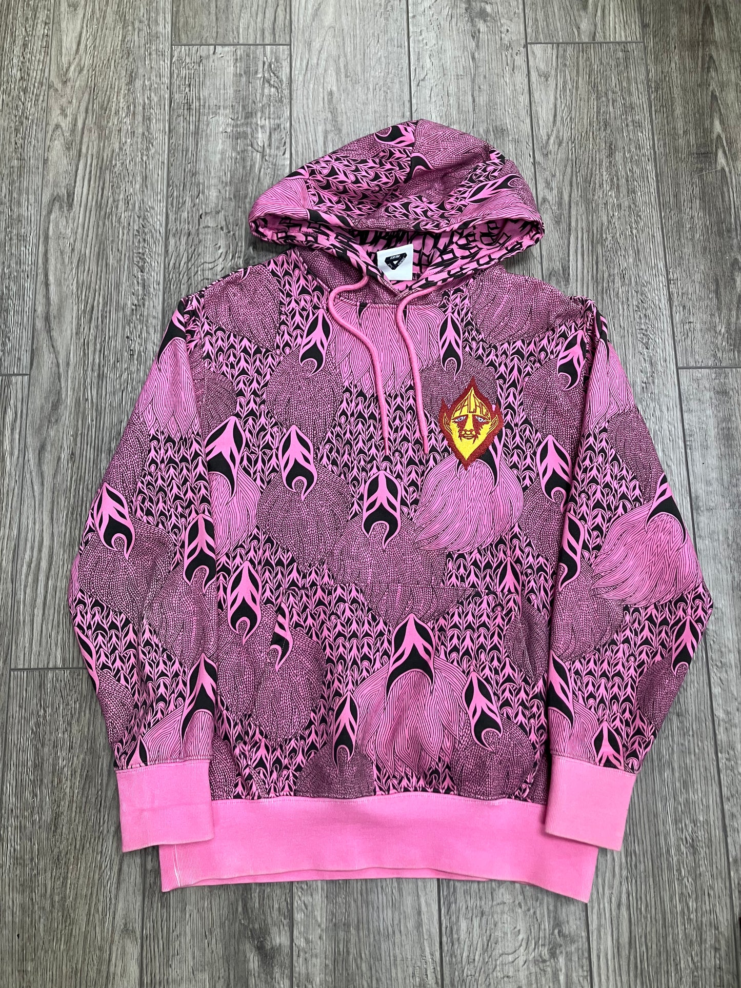 Palace Suburban Less Ghost Pink Hoodie Size S
