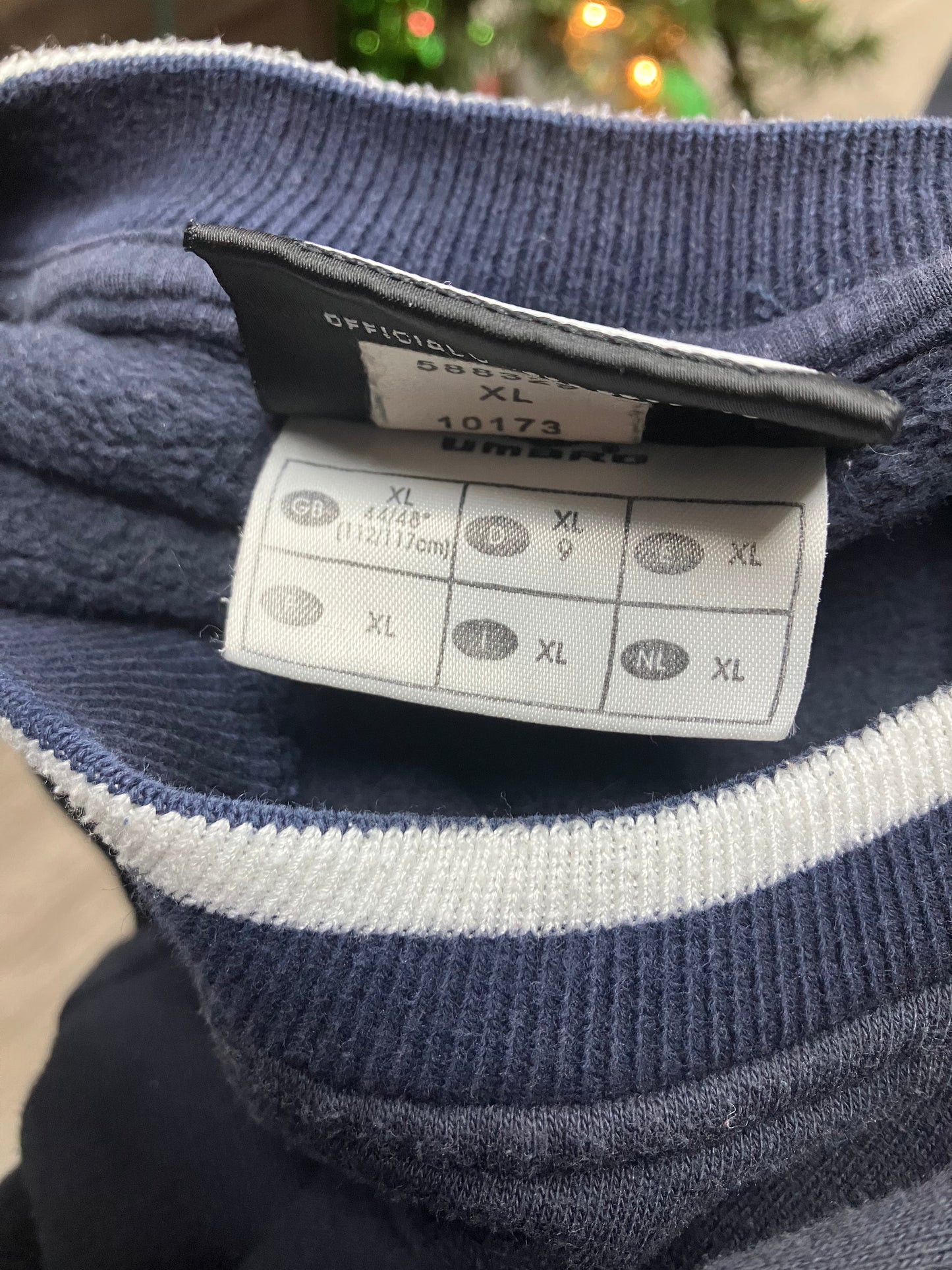 XL-Umbro Navy Vintage Logo Crewneck