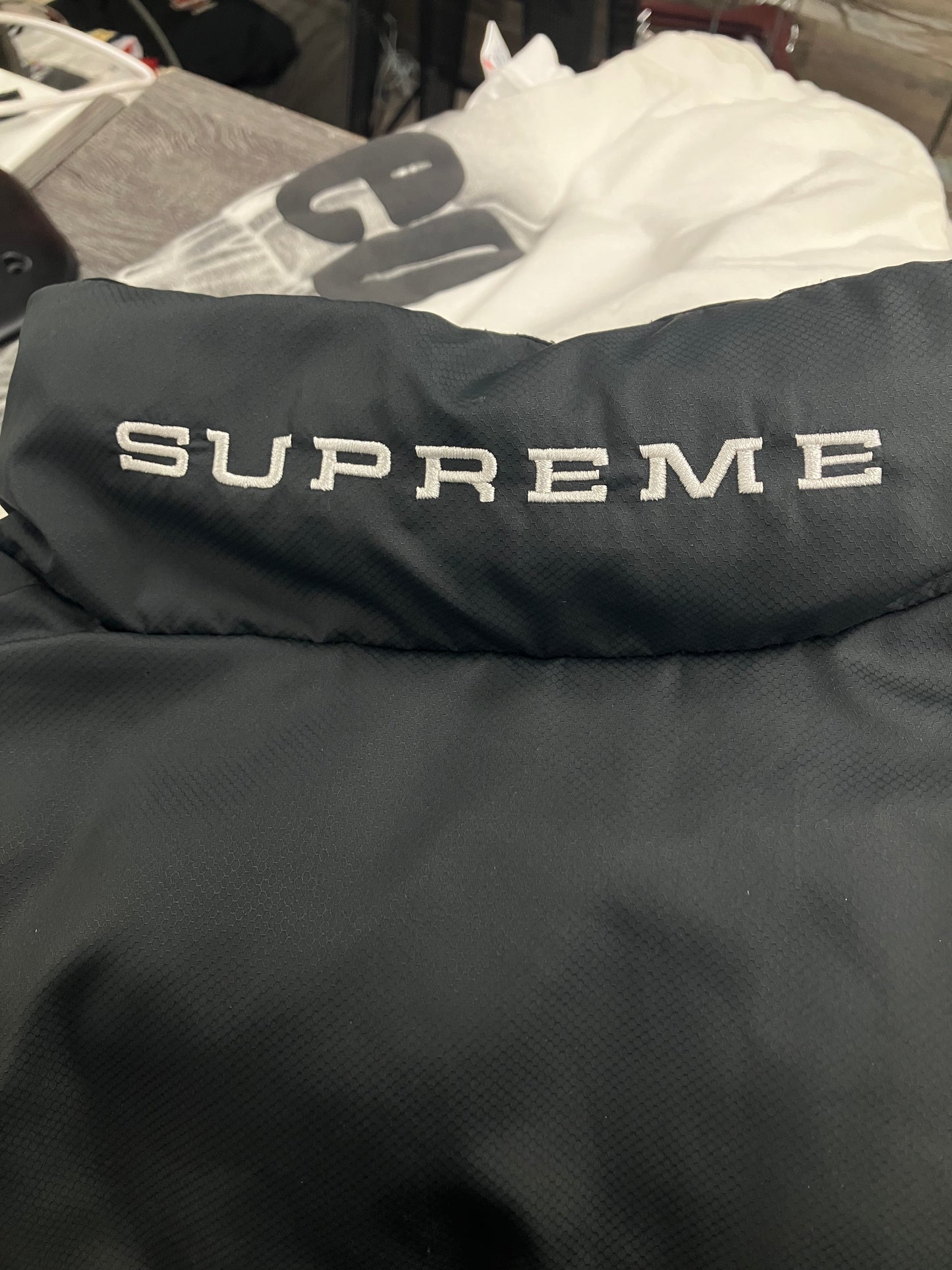 M-Nike Supreme reversible Puffer Jacket