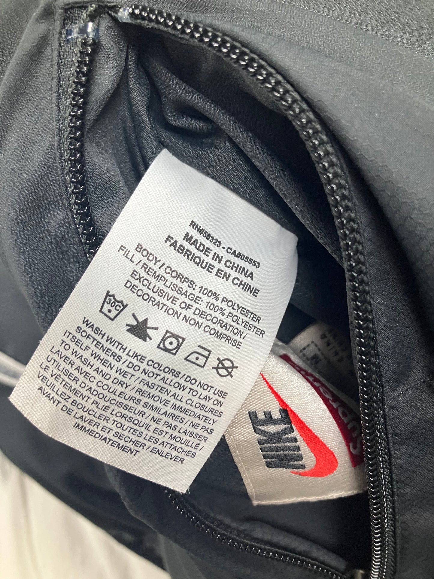 M-Nike Supreme reversible Puffer Jacket