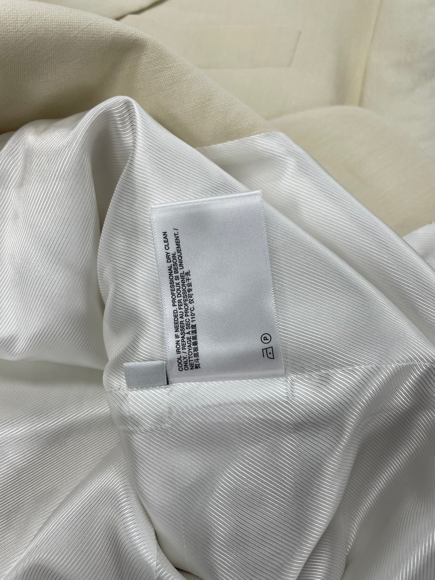 42 - Helmut Lang Beige 2 Button Blazer Linen