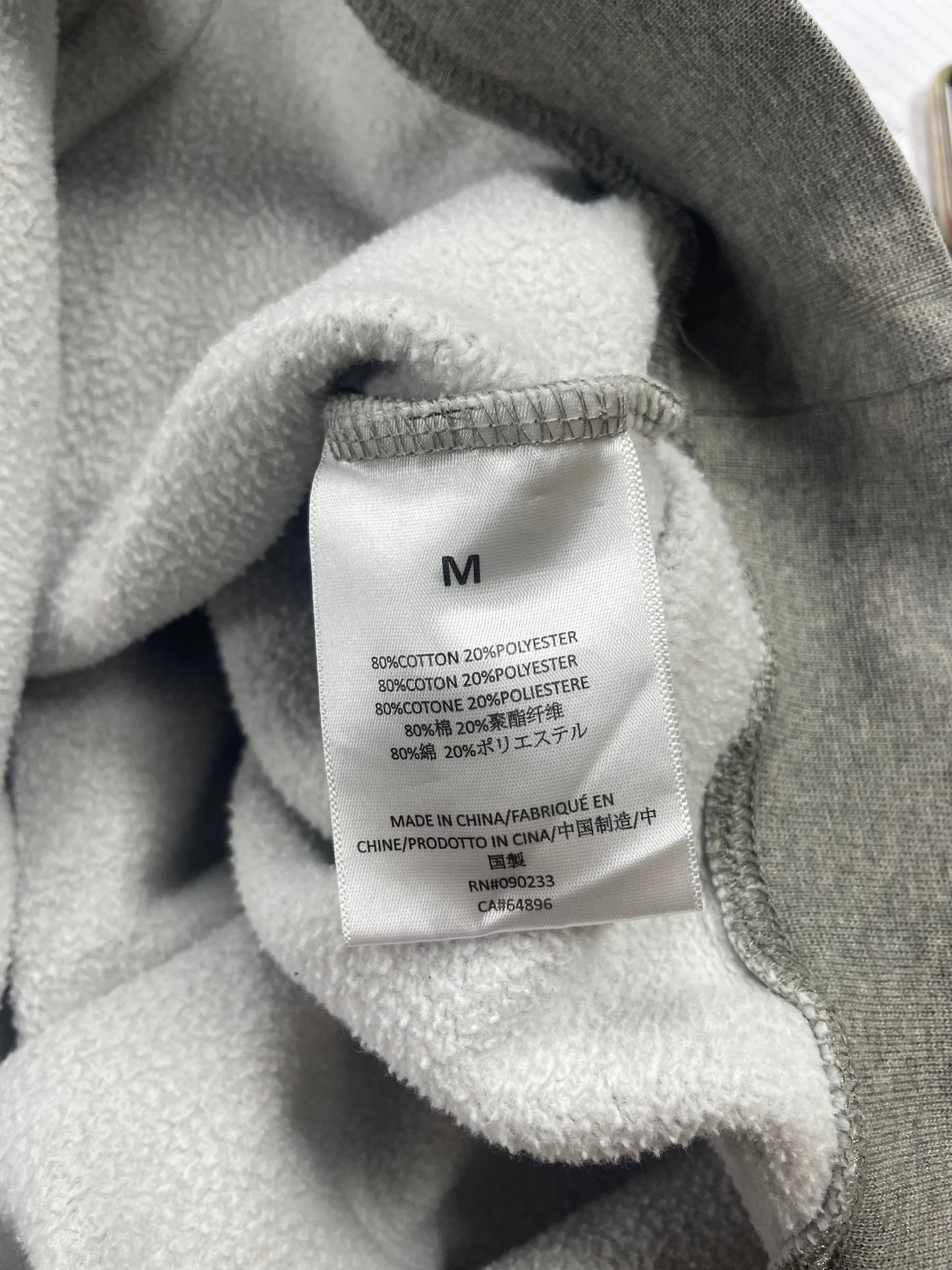 M - Fear Of God Essentials Grey Pullover Hoodie