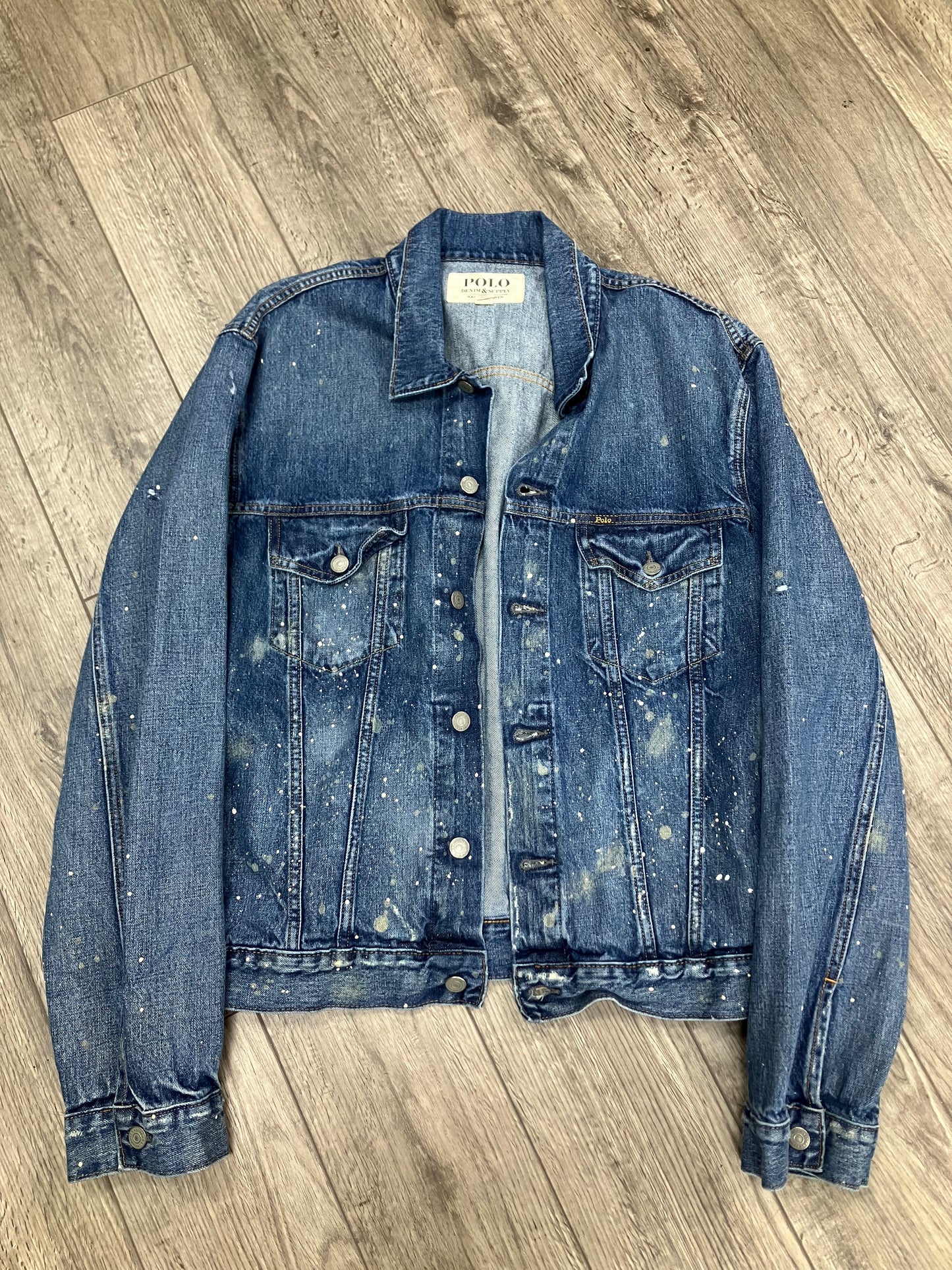 XXL-Polo Denim And supply Paint denim jacket