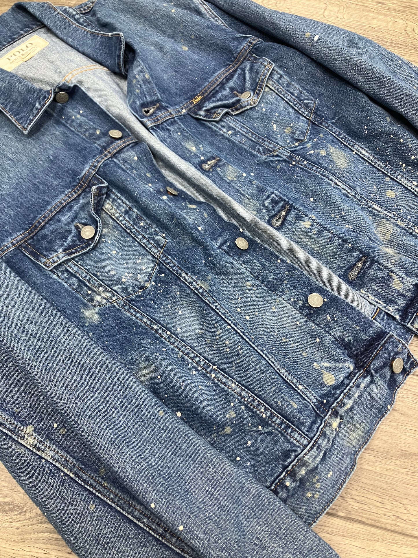XXL-Polo Denim And supply Paint denim jacket