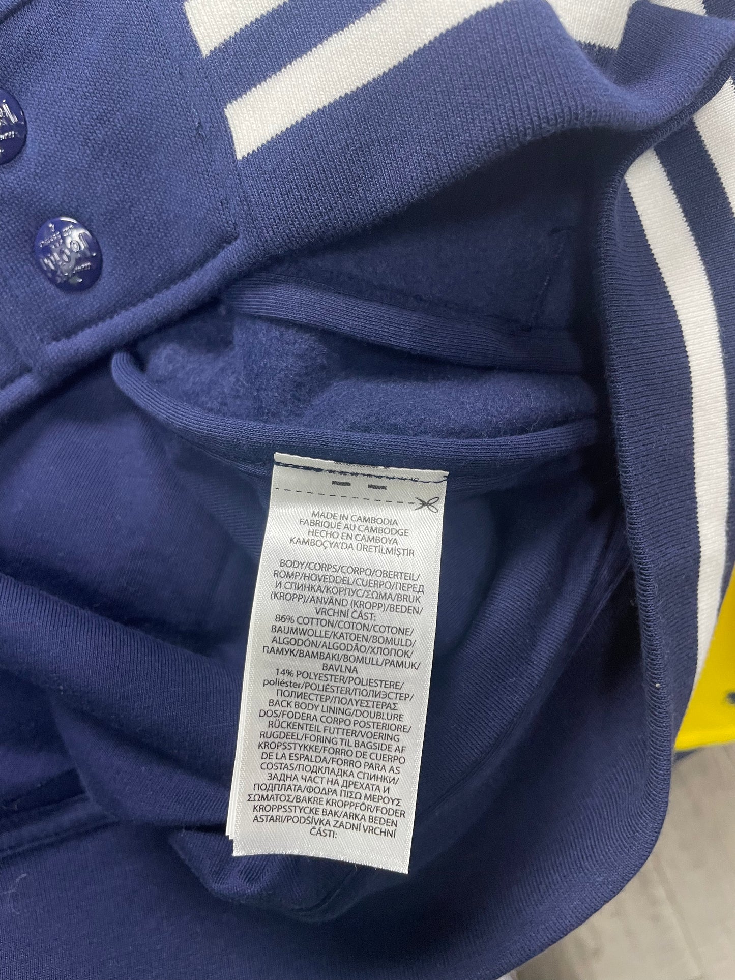 L - Polo Ralph Lauren Triple-Pony Navy Baseball Jacket