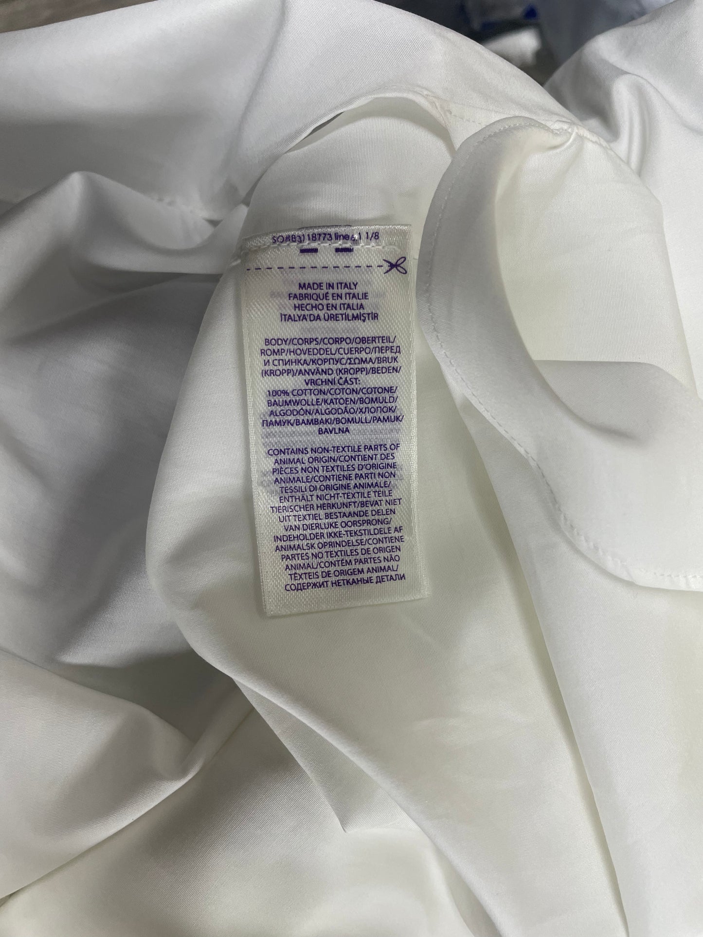 15.5/M - Purple Label Ralph Lauren Pleated French Cuff Tuxedo Dress Shirt