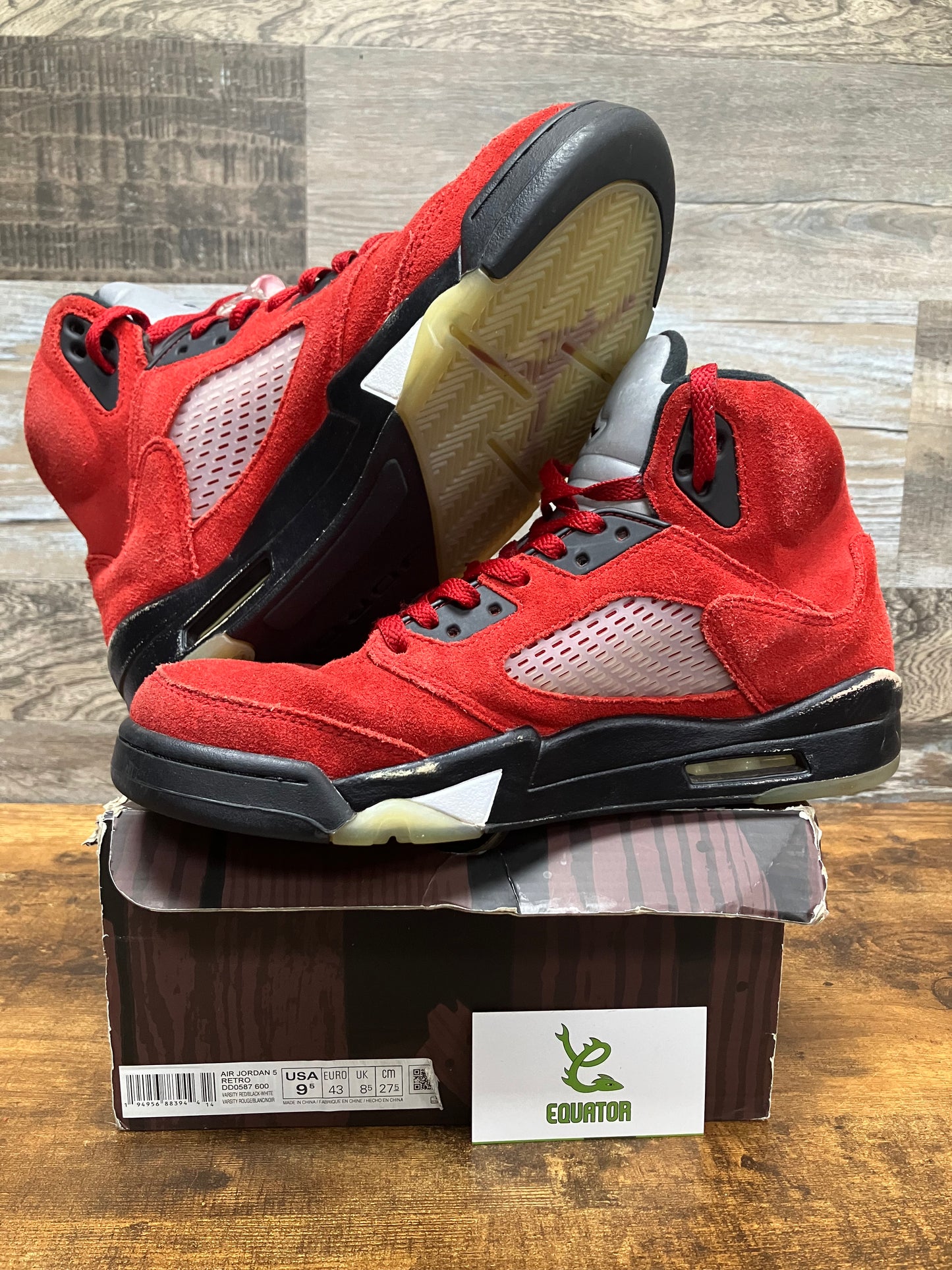 Jordan 5 Retro Raging Bull Size 9.5