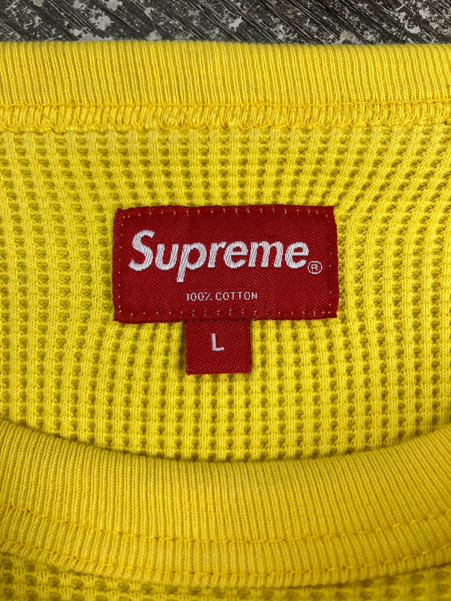 L-Supreme Yellow Thermal Long sleeve