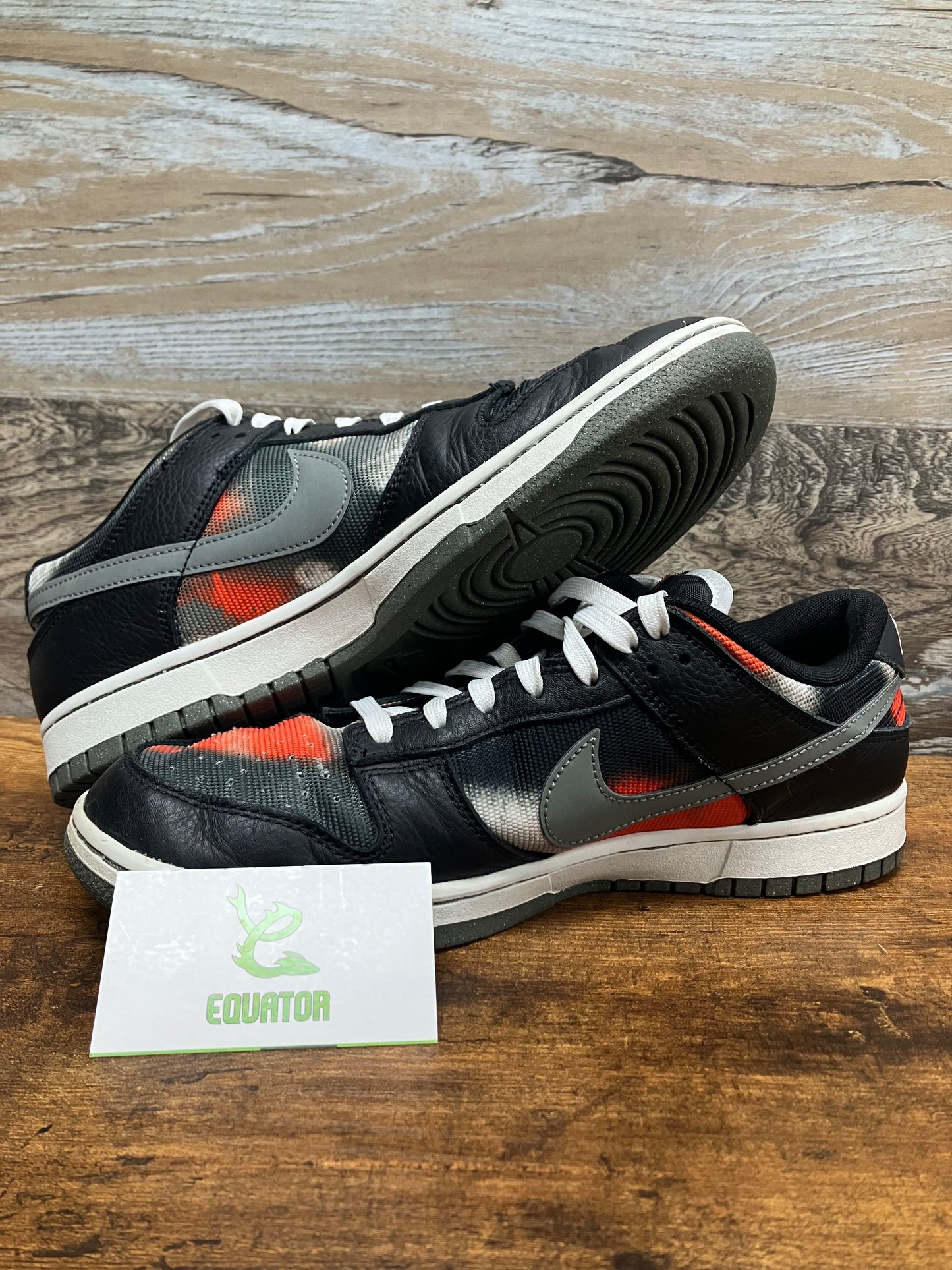 Nike Dunk Low Graffiti Black Red Size 10.5