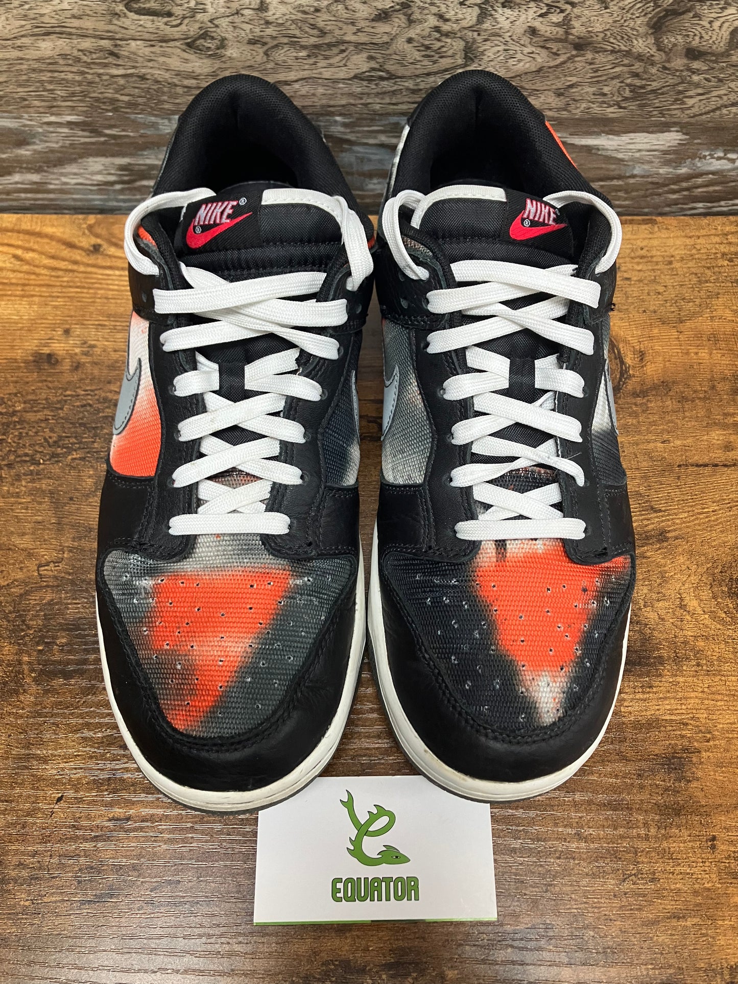 Nike Dunk Low Graffiti Black Red Size 10.5