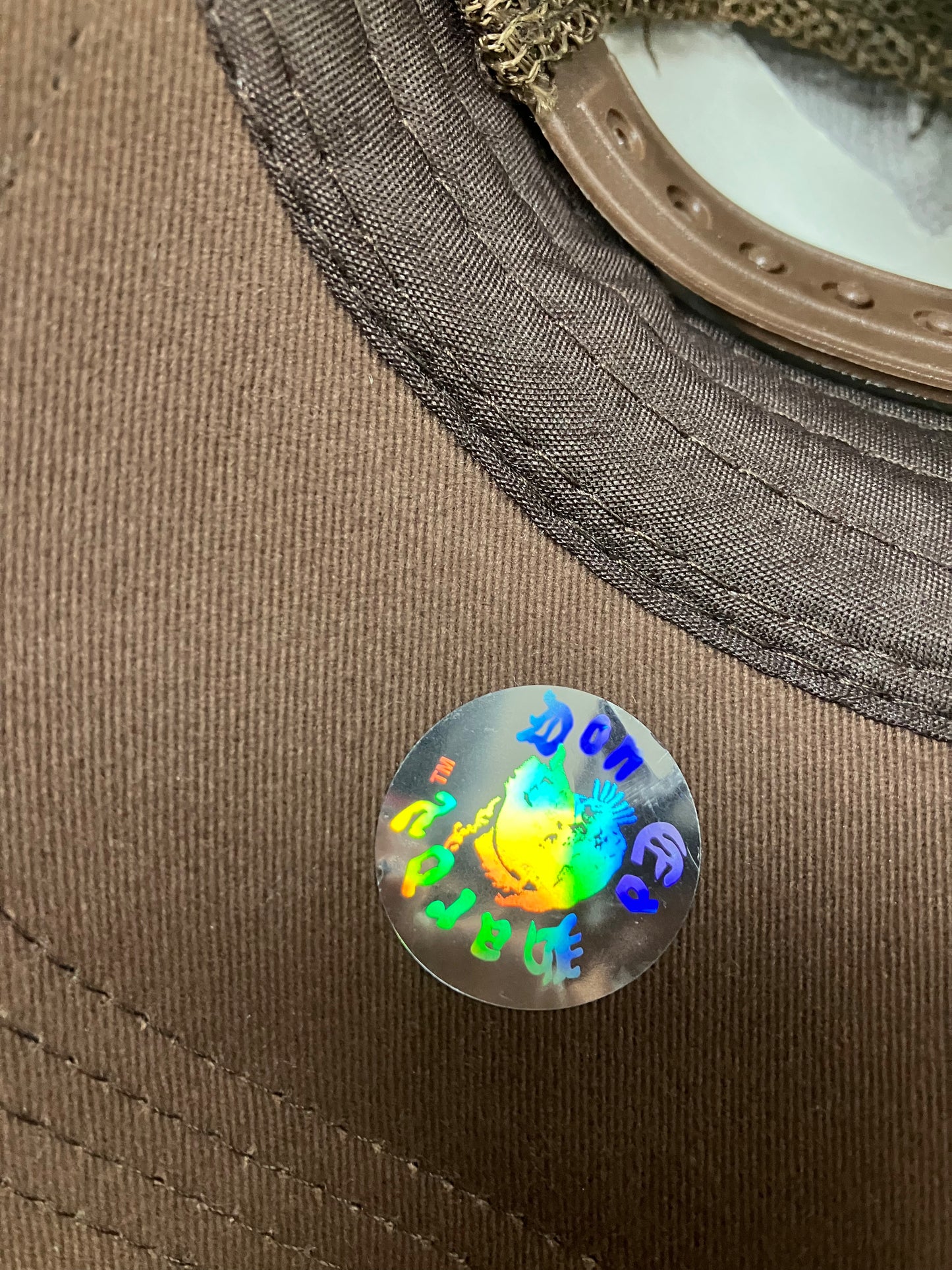 Ed Hardy Brown Bedazzled Trucker Hat