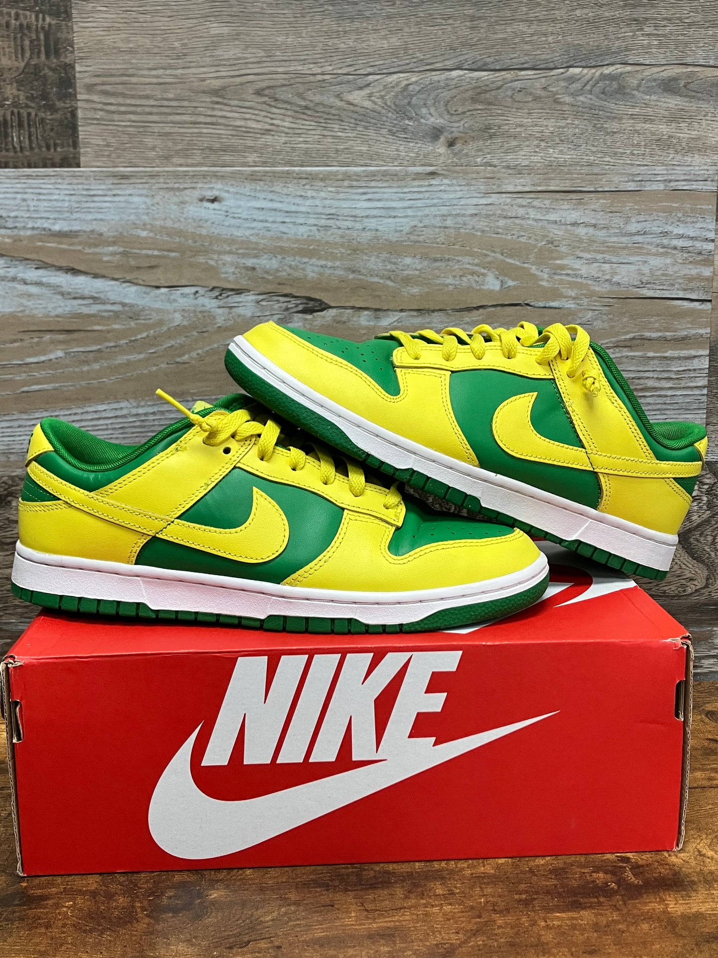 9.5-Nike Dunk Low Reverse Brazil