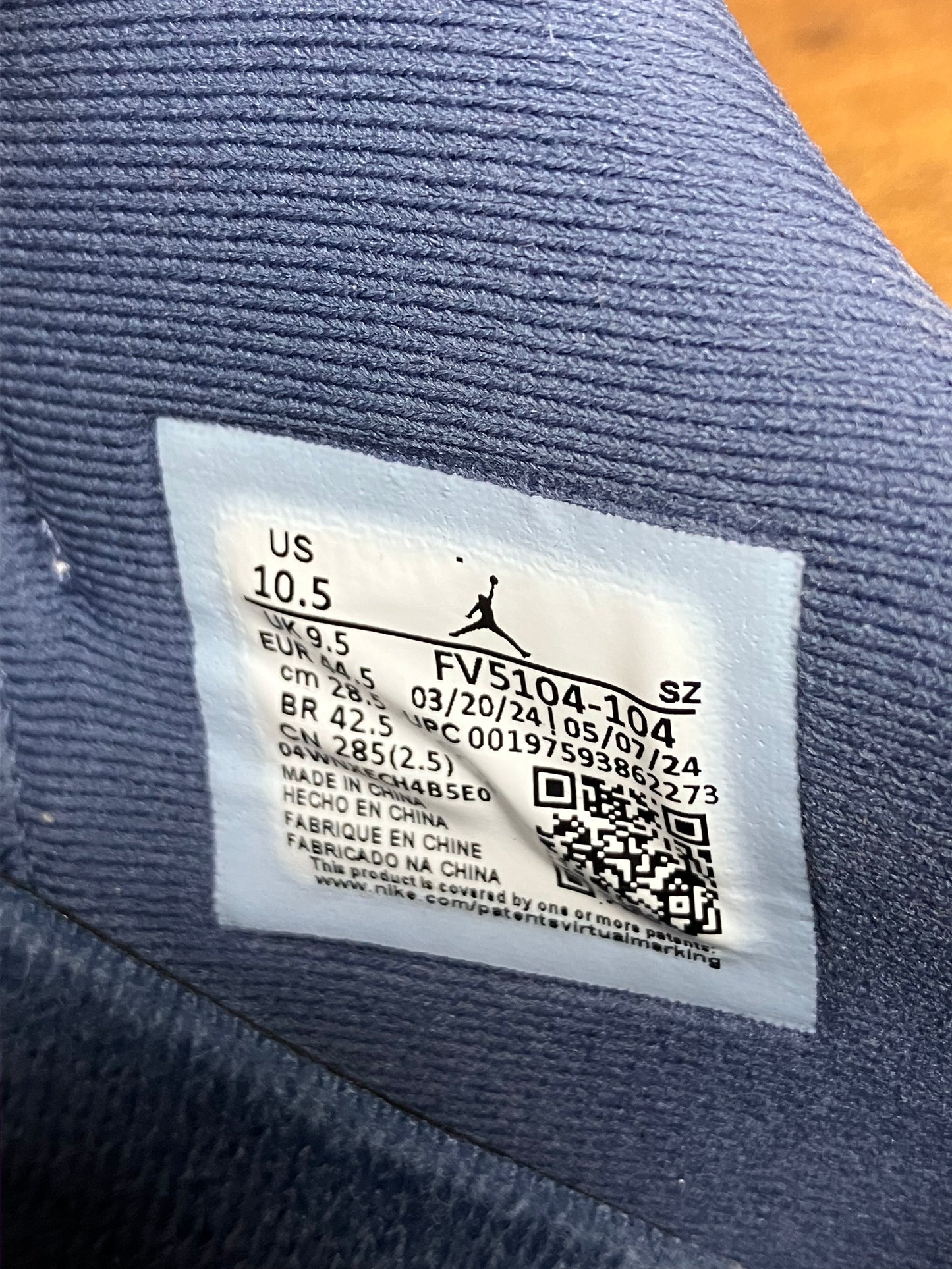 10.5-Air Jordan 11 low diffused blue