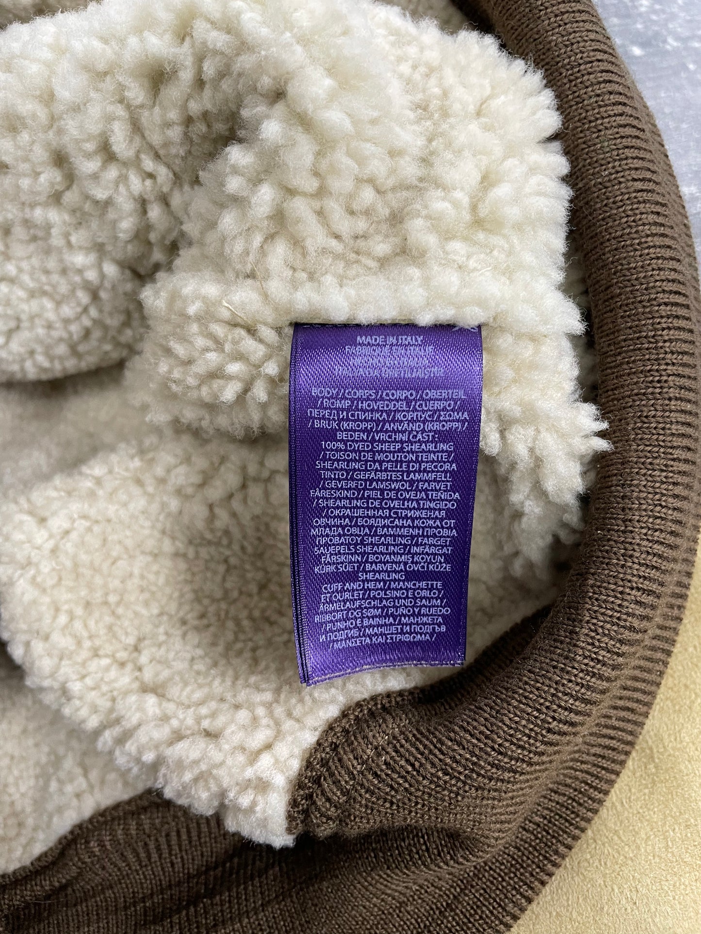 18-Purple Label Ralph Lauren Ilyssa Shearling Bomber Jacket