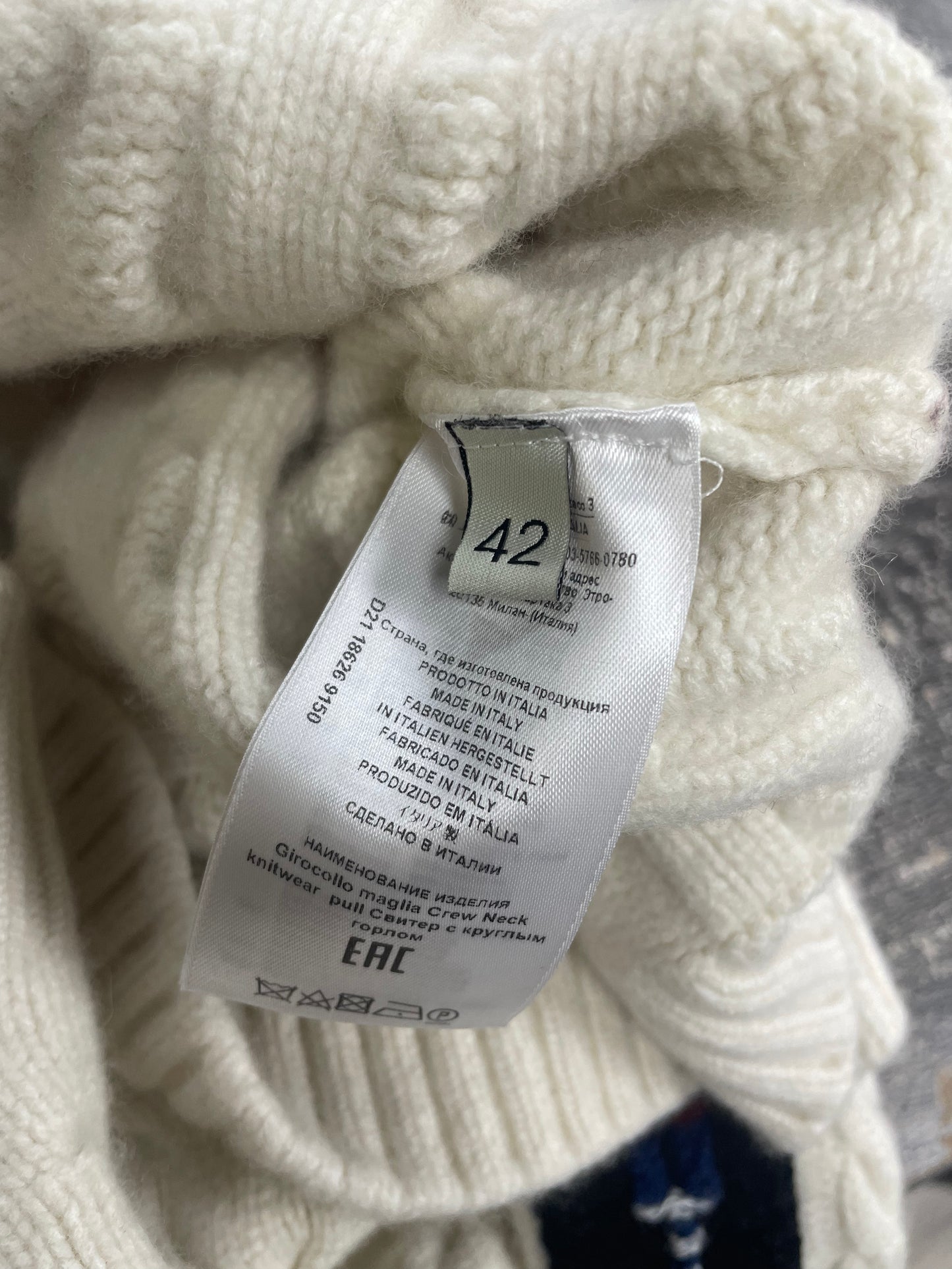 42 - Etro cable-knit jacquard-tape jumper
