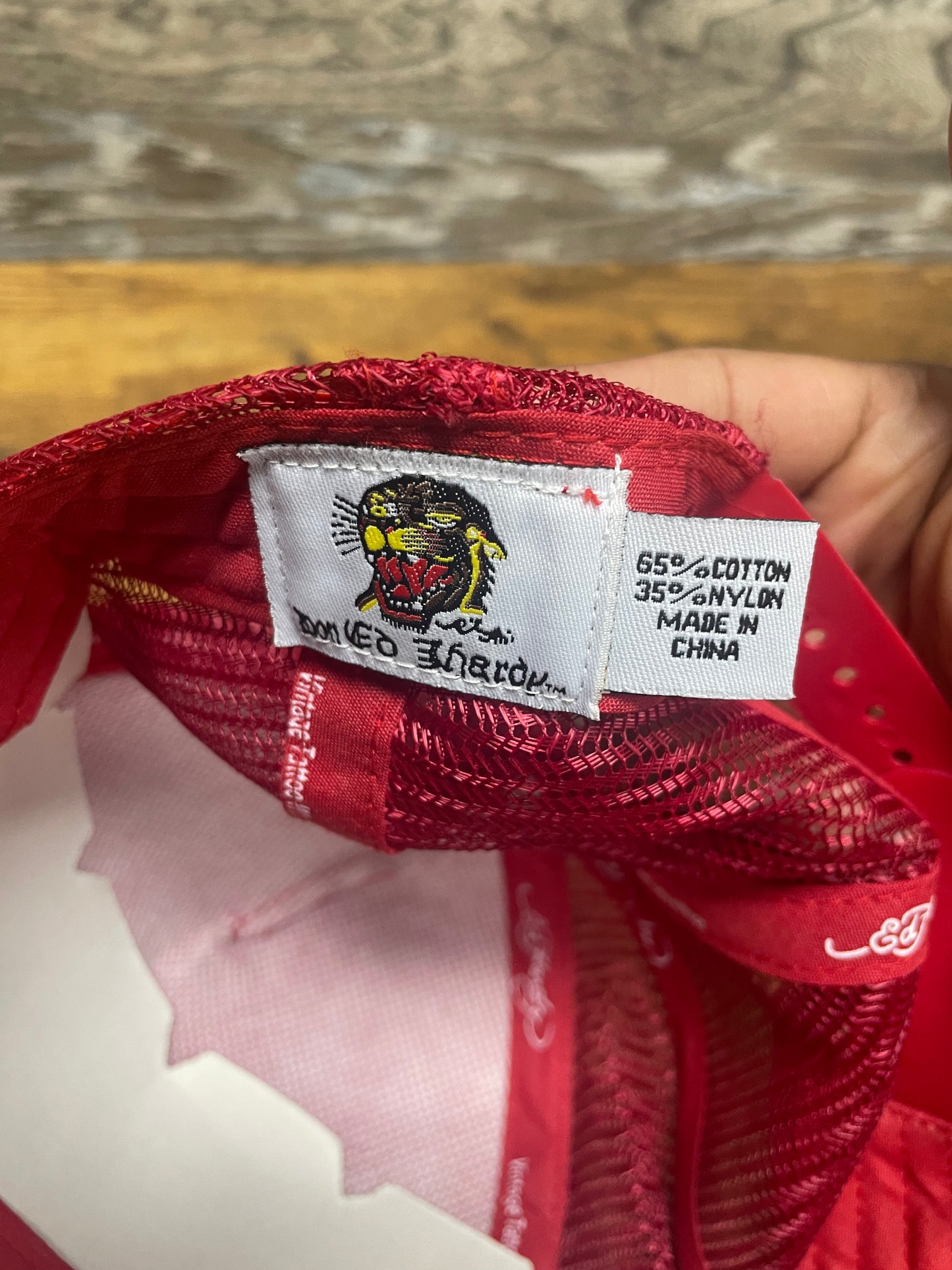 OS-Ed Hardy Red Trucker Hat