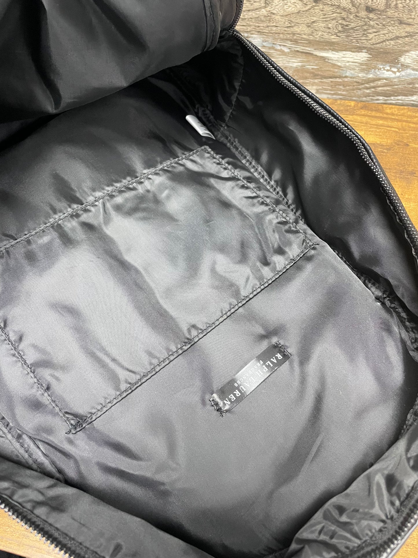 Polo Ralph Lauren Black Leather Bag