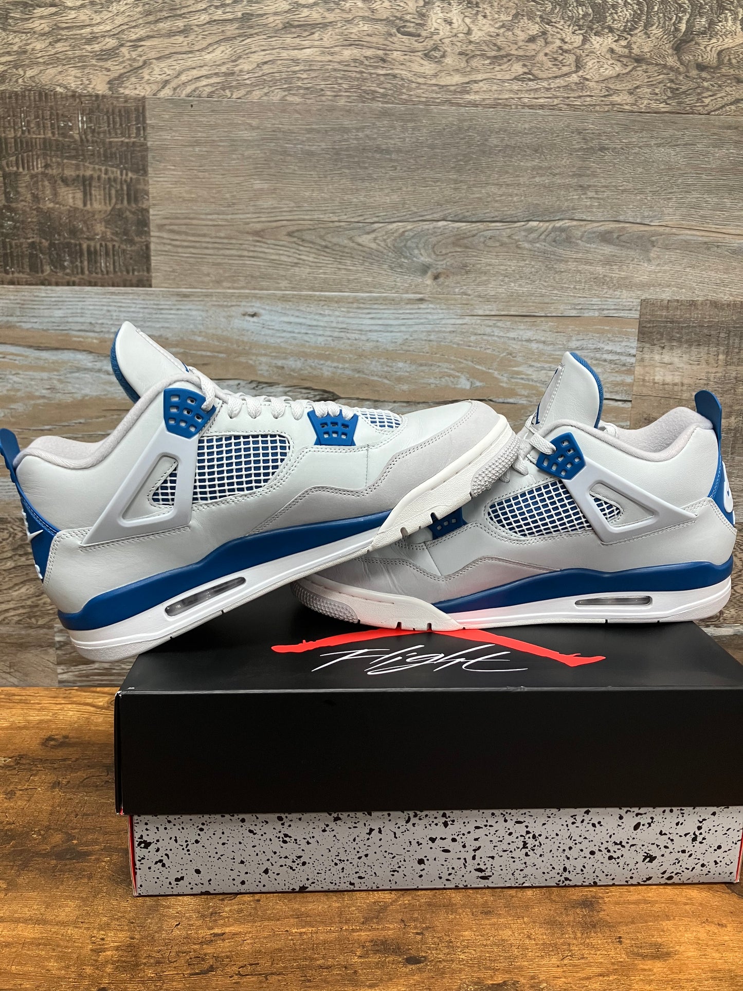 13-Air Jordan 4 military blue
