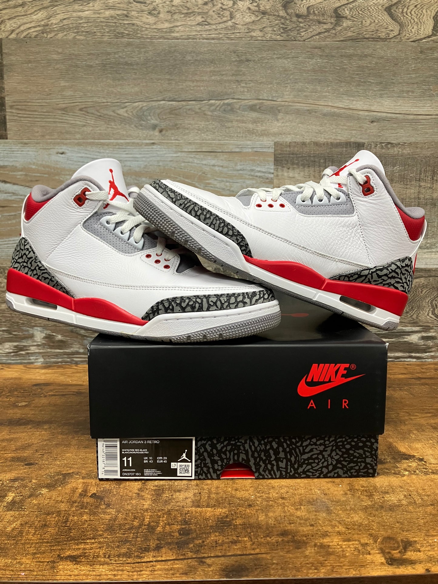 11-Air Jordan 3 Fire Red