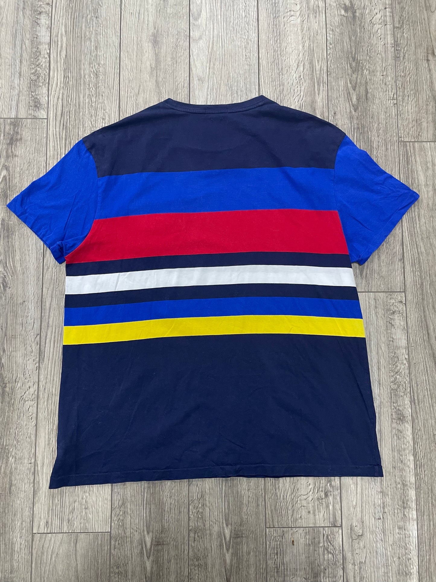 XL-Polo Ralph Lauren Multicolor Striped Pocket Tee