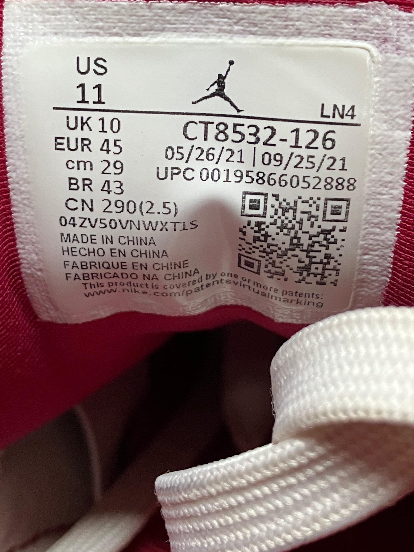 11-Air Jordan 3 Cardinal Red