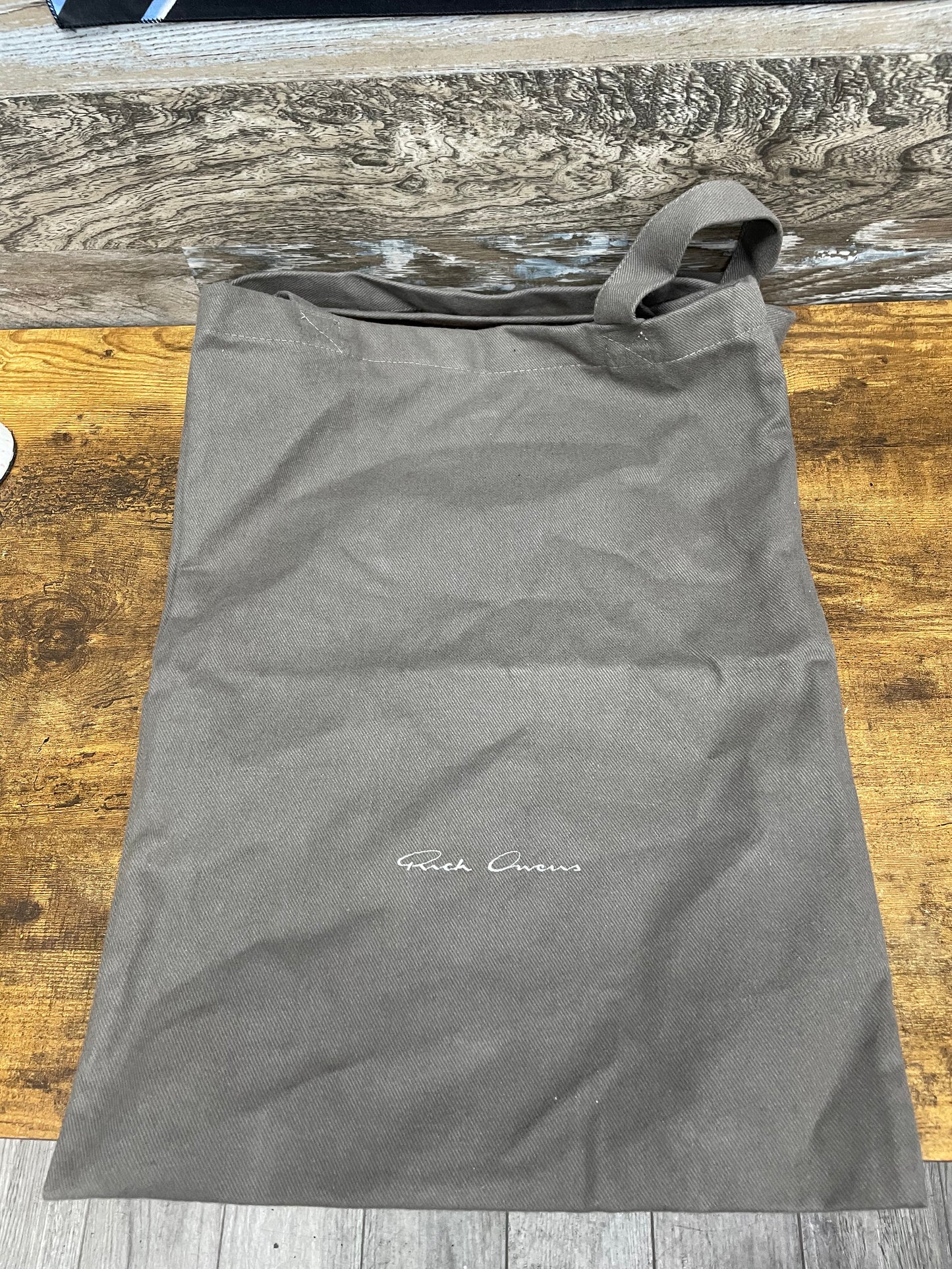 42-Rick Owens Black Vintage Sneakers