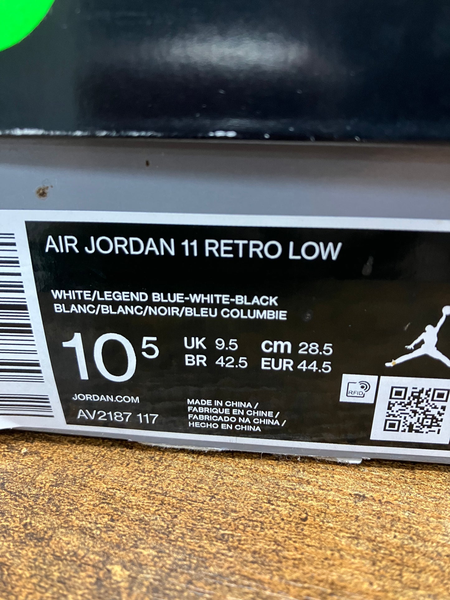 10.5-Air Jordan 11 Low Legend blue