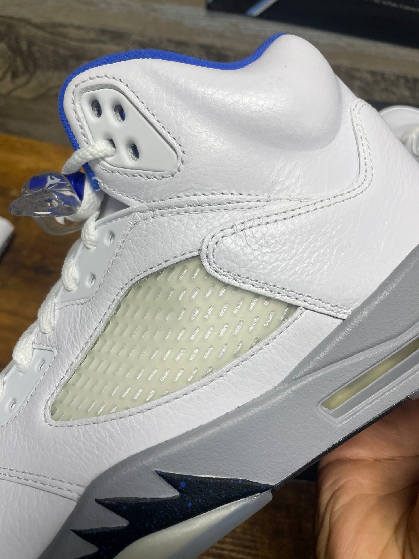 10.5-Jordan 5 Retro White Stealth