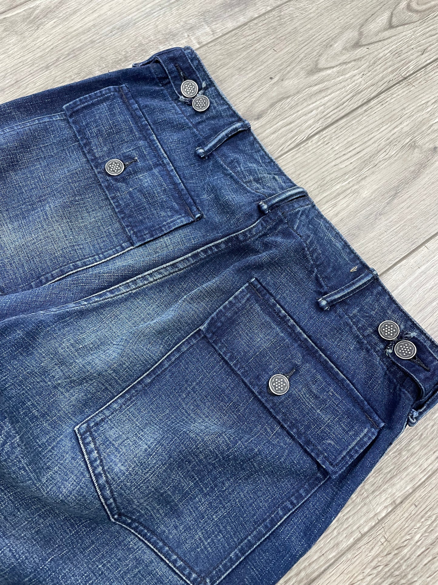 30 - Double RL (RRL) Heritage Fatigue Denim Indigo Trousers