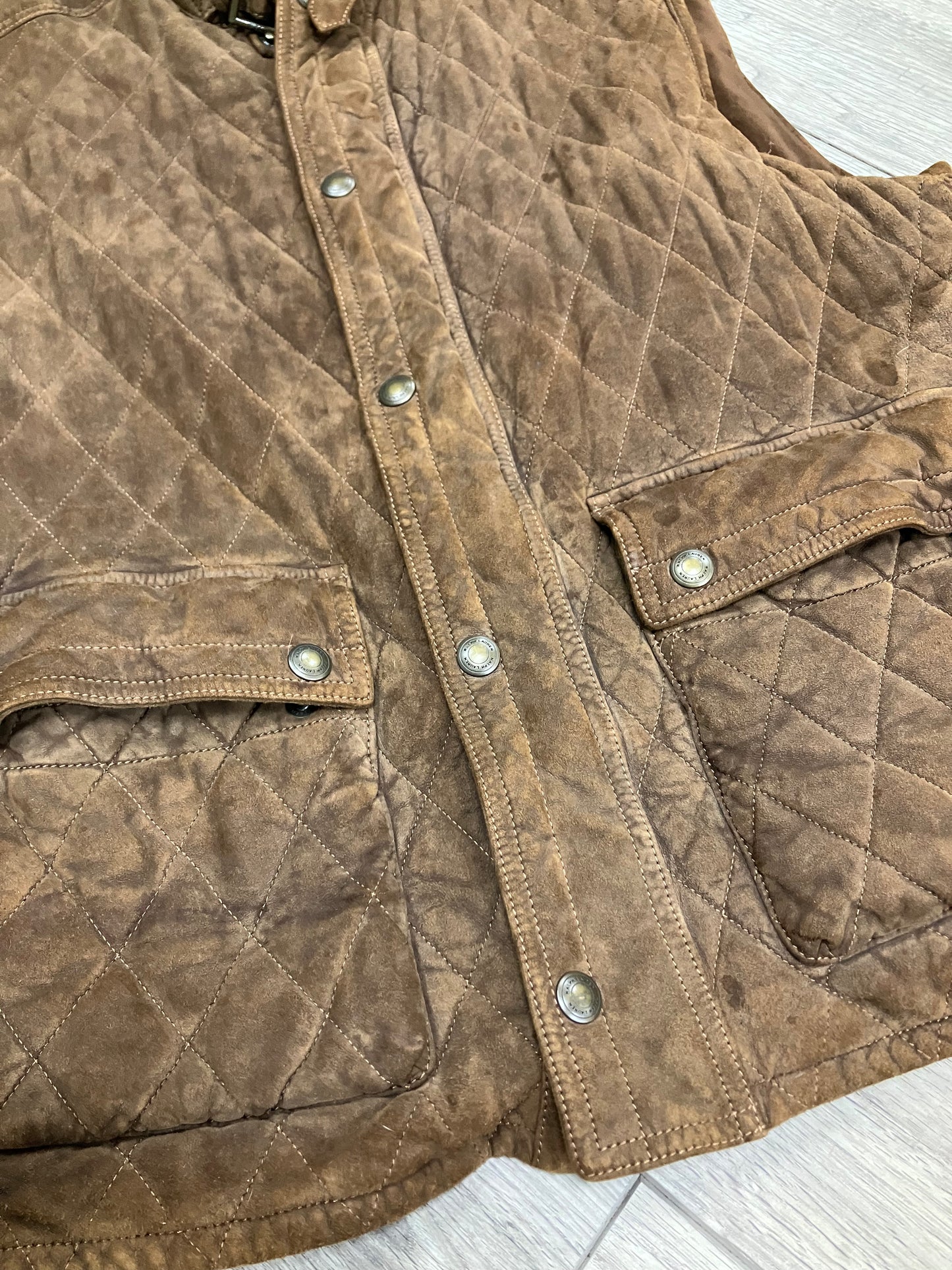 XL-Ralph Lauren Purple Label Suede Vest