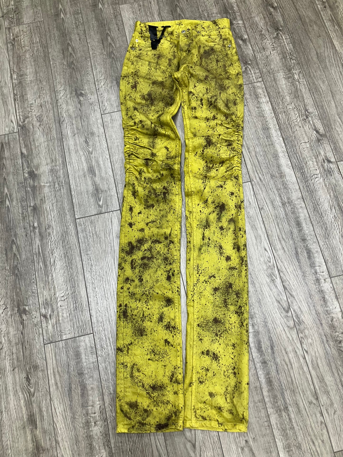 S-Vlone Stack Denim Paint Splatter
