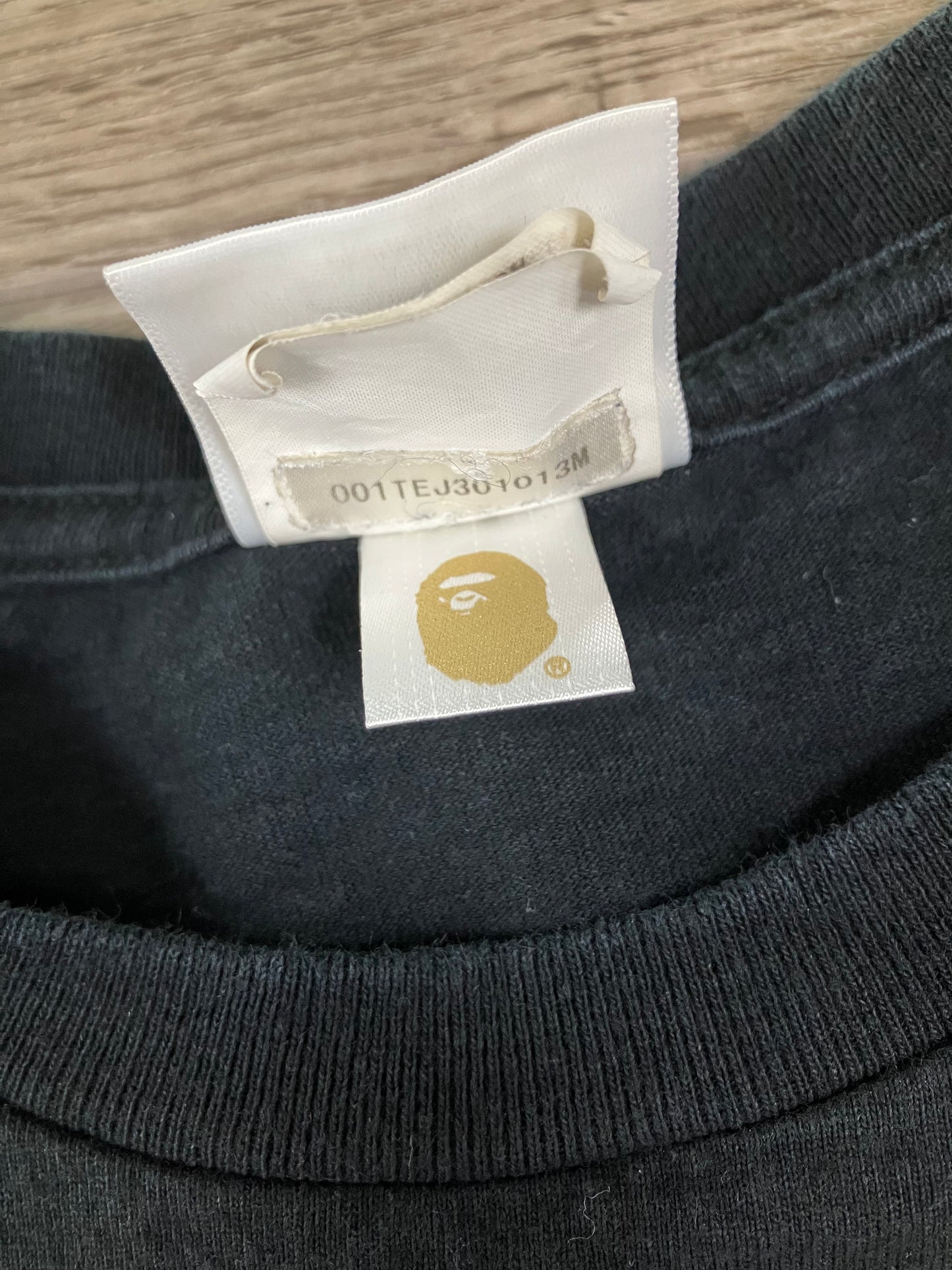 Bape Red Camo College Tee Size M