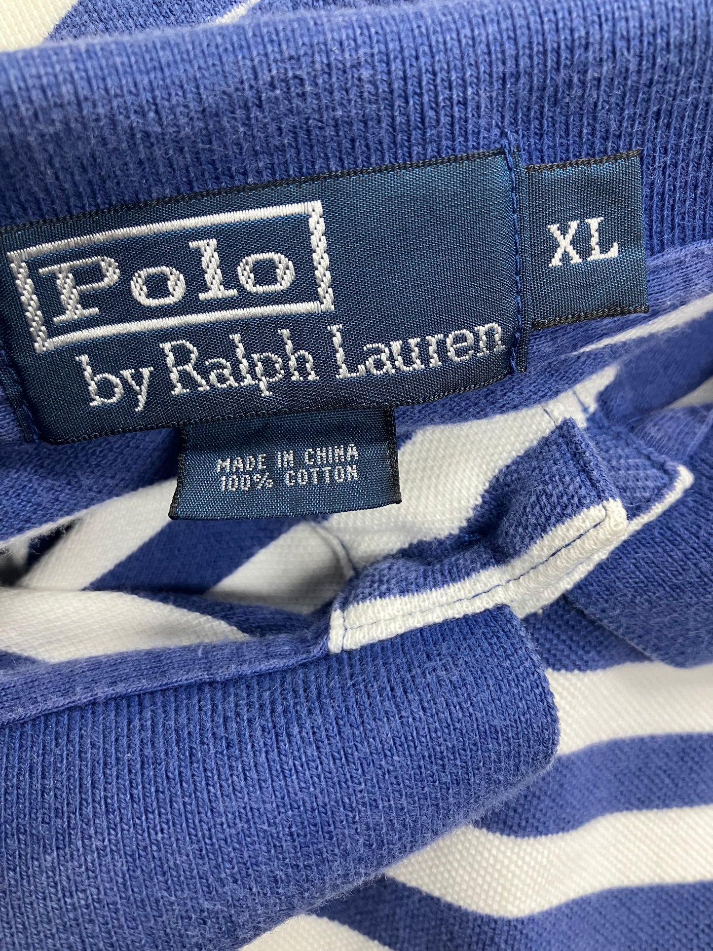 XL-Ralph Lauren Polo blue/white stripes