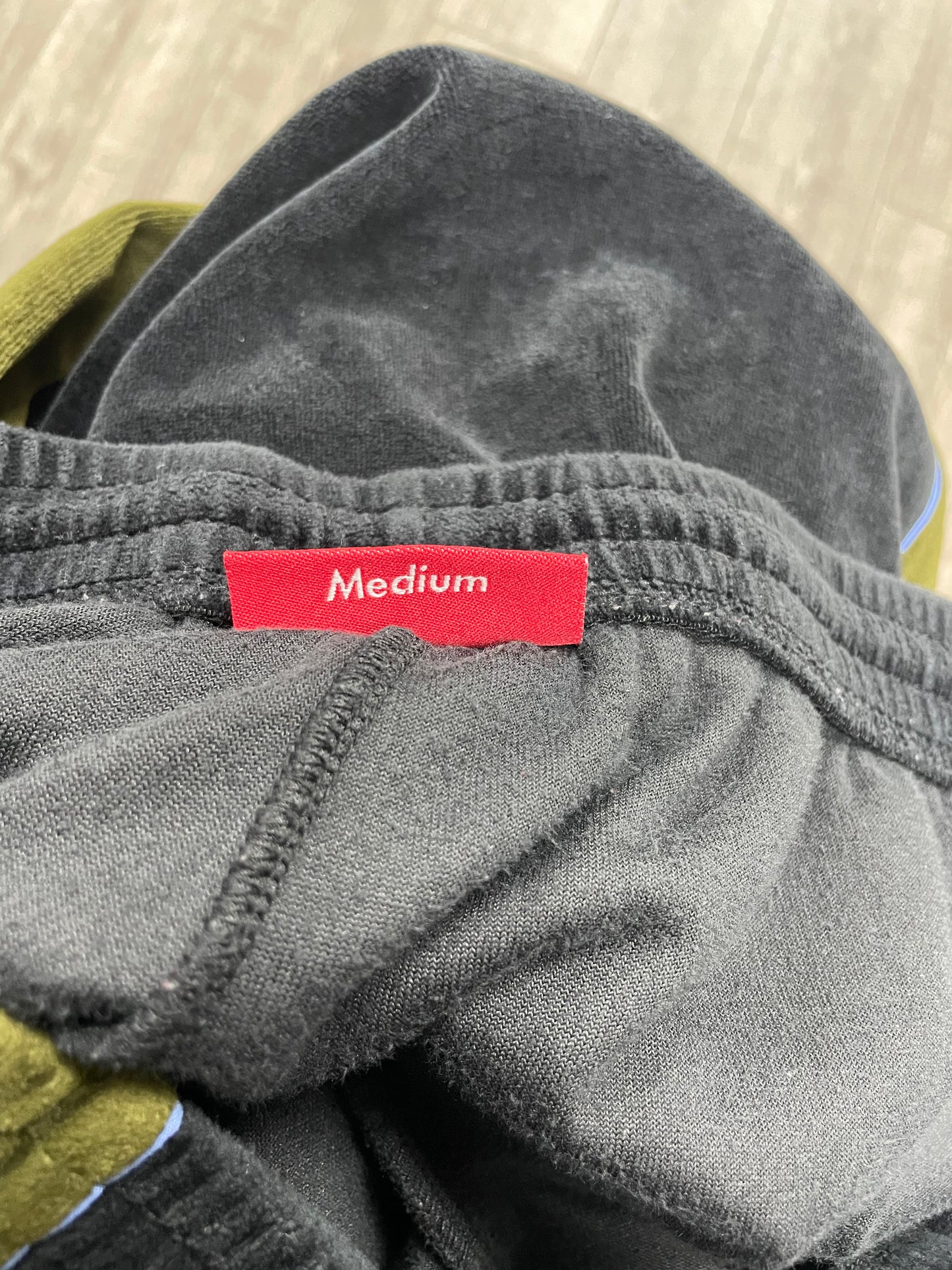 M-Supreme Velour Track Olive Jogger Pants