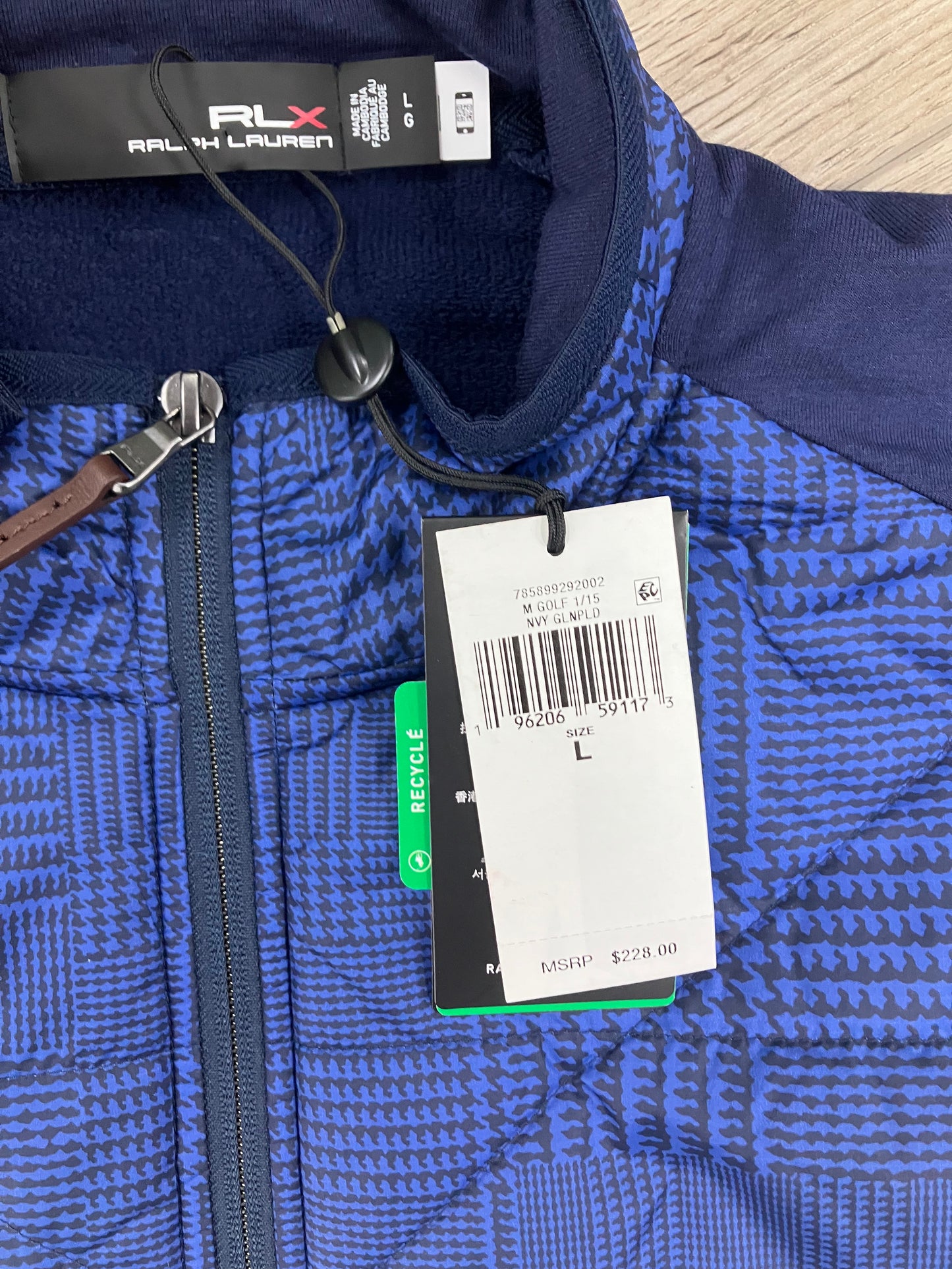 NWT RLX RL Performance Golf Vest Sz L