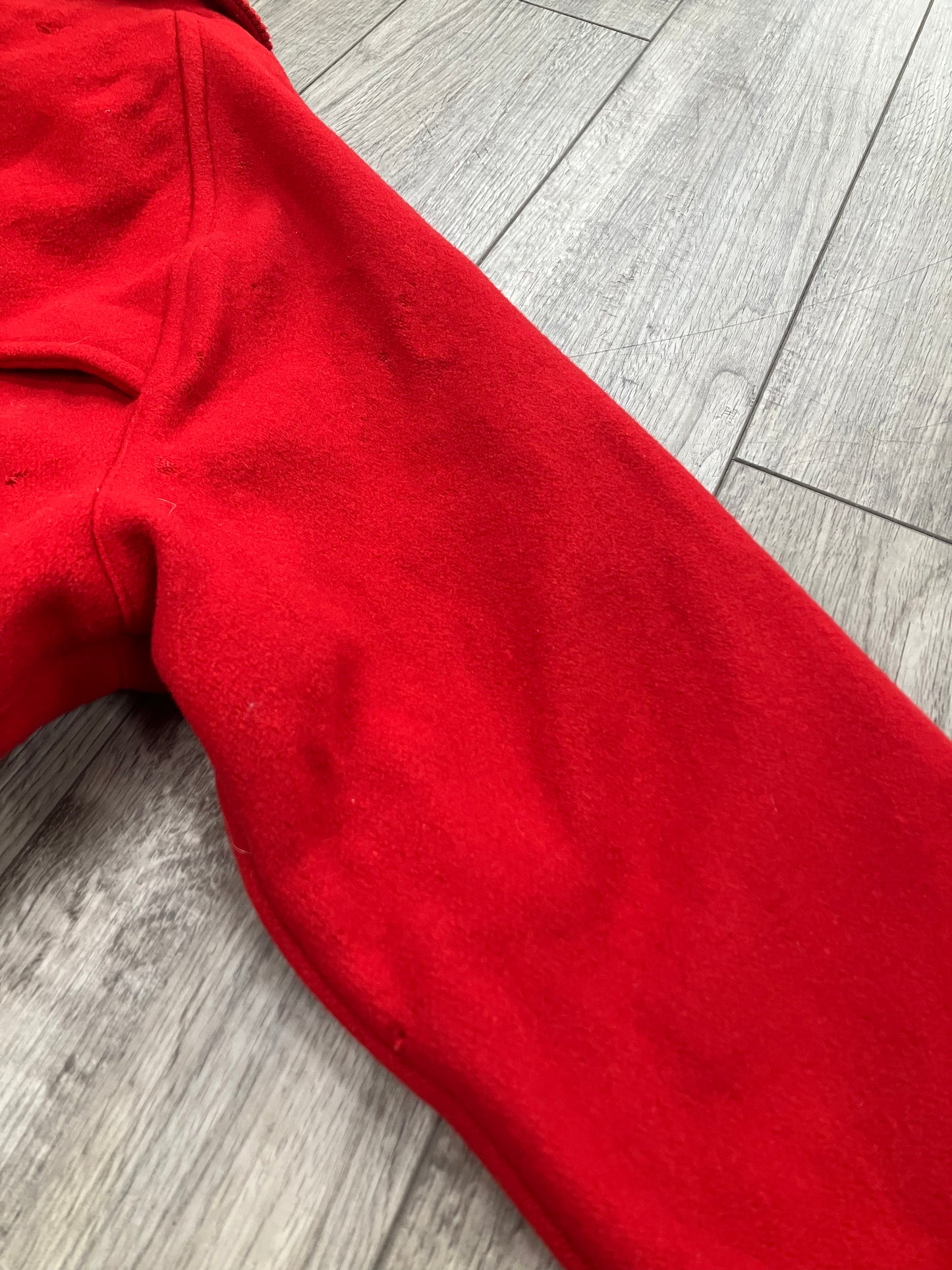 XL-Vintage Polo Ralph Lauren Red Wool Bomber Jacket