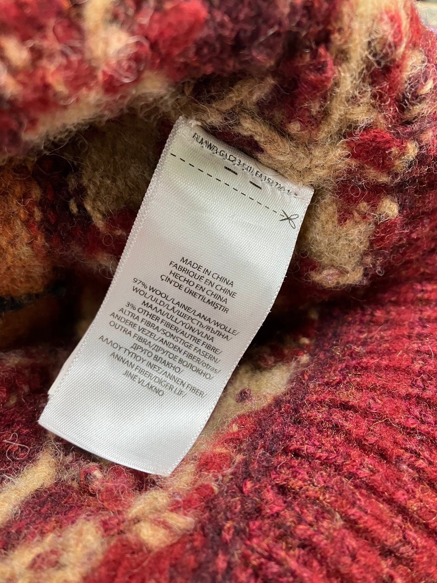 M-Polo Country Ralph Lauren Southwestern Aidondack Shawl Sweater