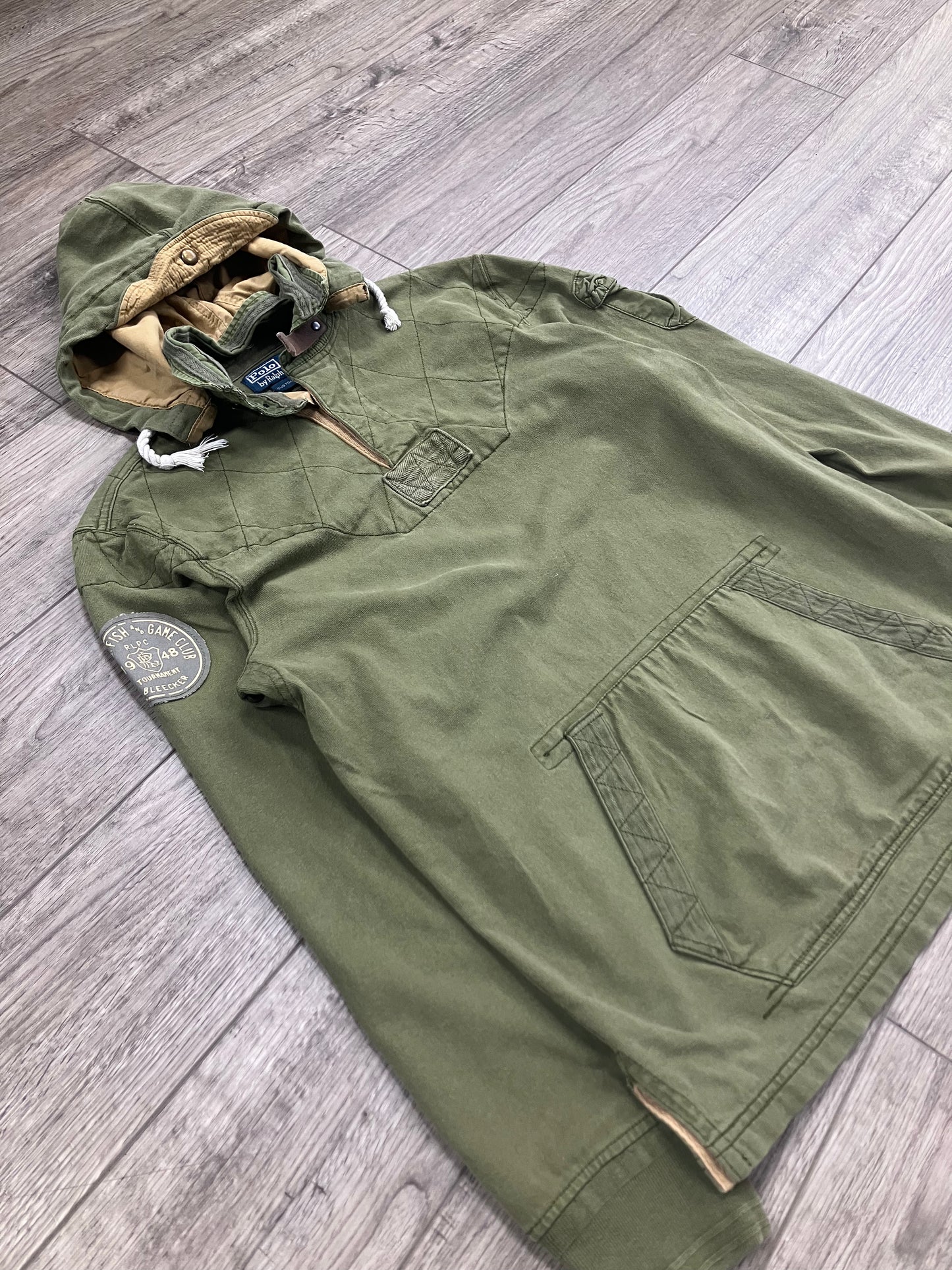 M-Polo Ralph Lauren Fish & Game Club Rugby Hooded shirt