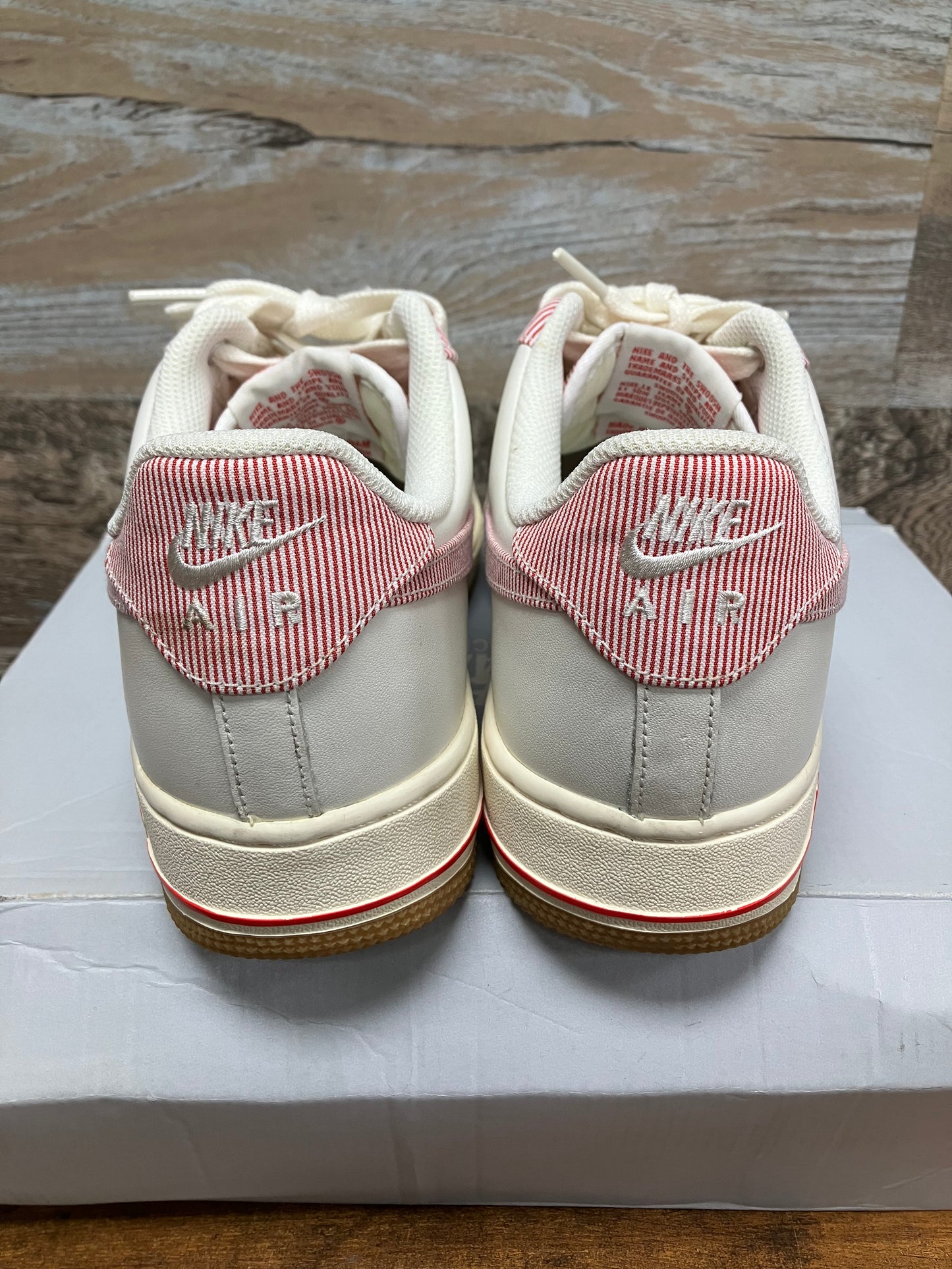 Size 10-air force 1 candy cane