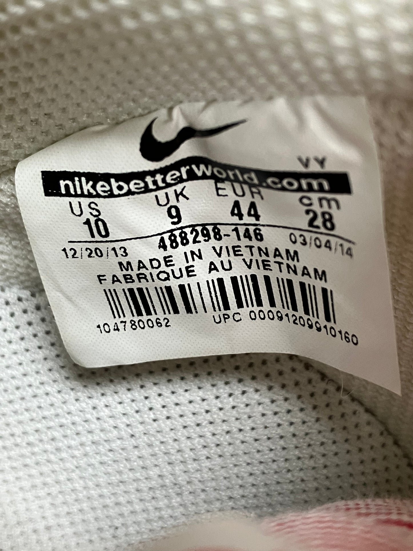 Size 10-air force 1 candy cane