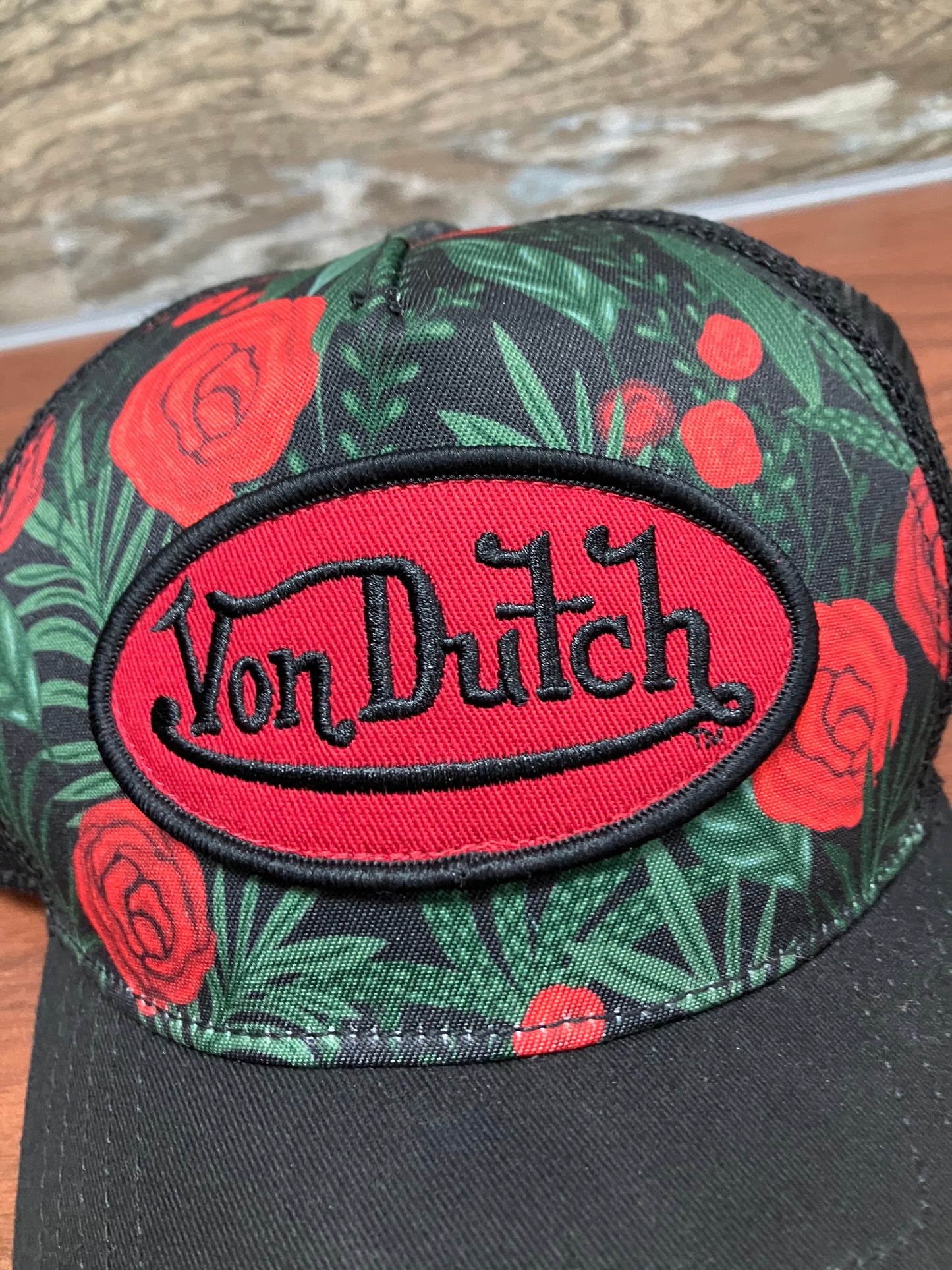 Von Dutch Roses Trucker Hat