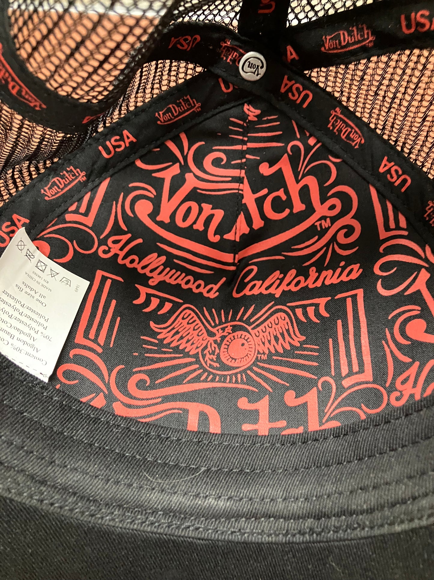 Von Dutch Roses Trucker Hat