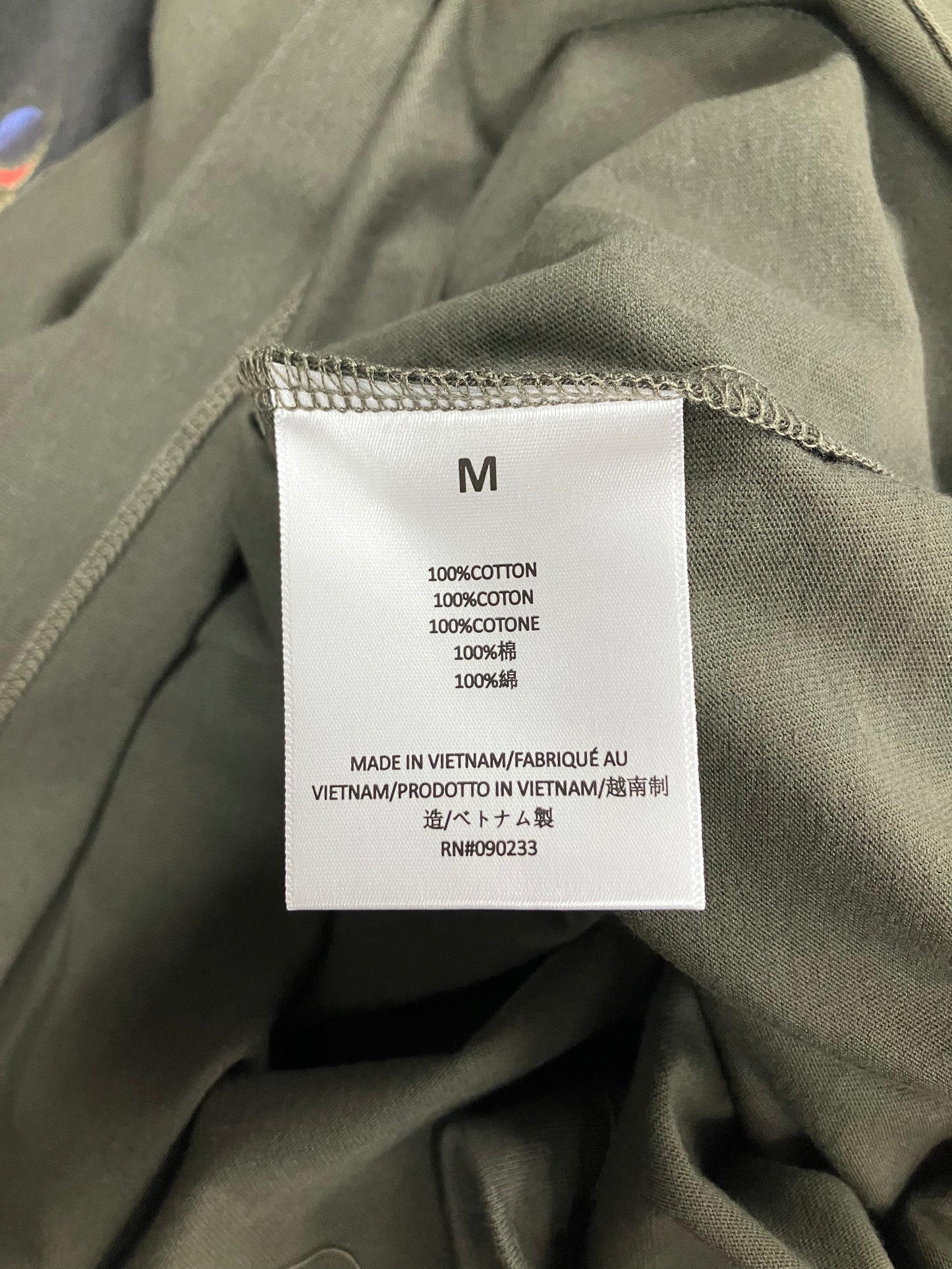 M-Fear Of God Essentials Green Moss tee
