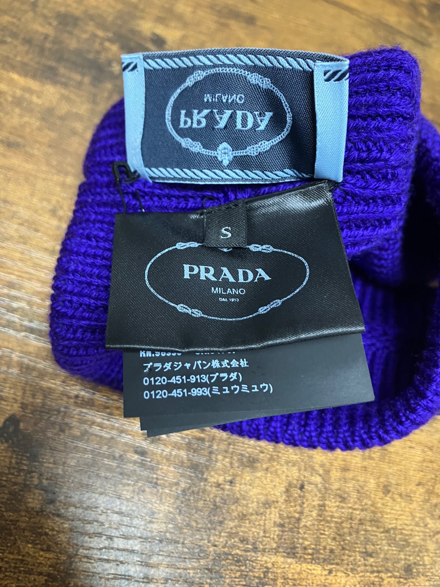 S-Prada Purple Knit Headband
