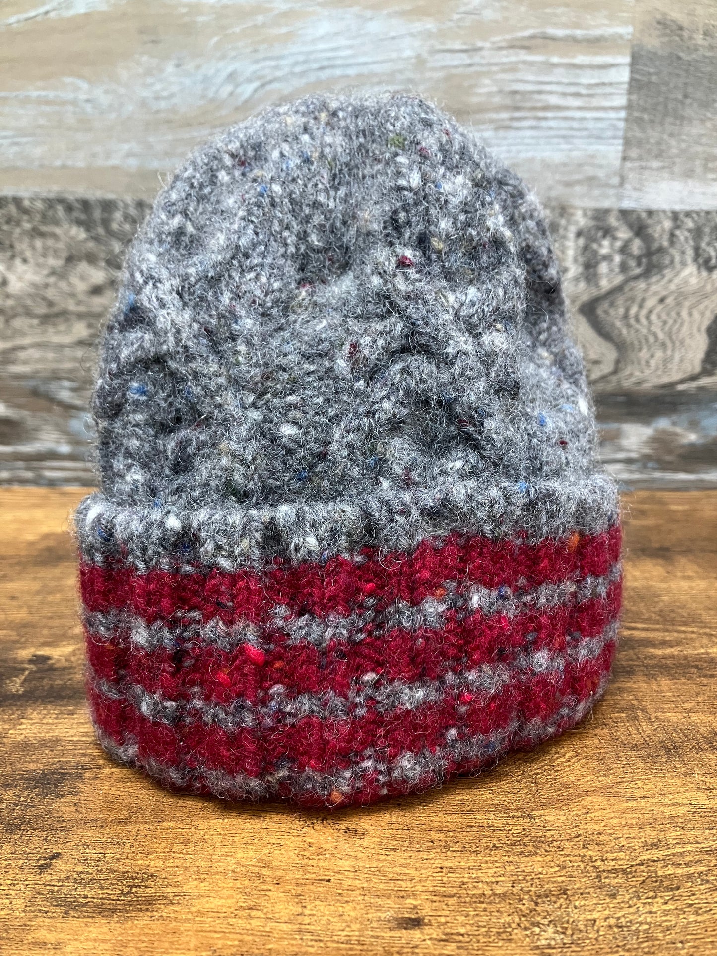S-Thom Browne Grey Knit Beanie