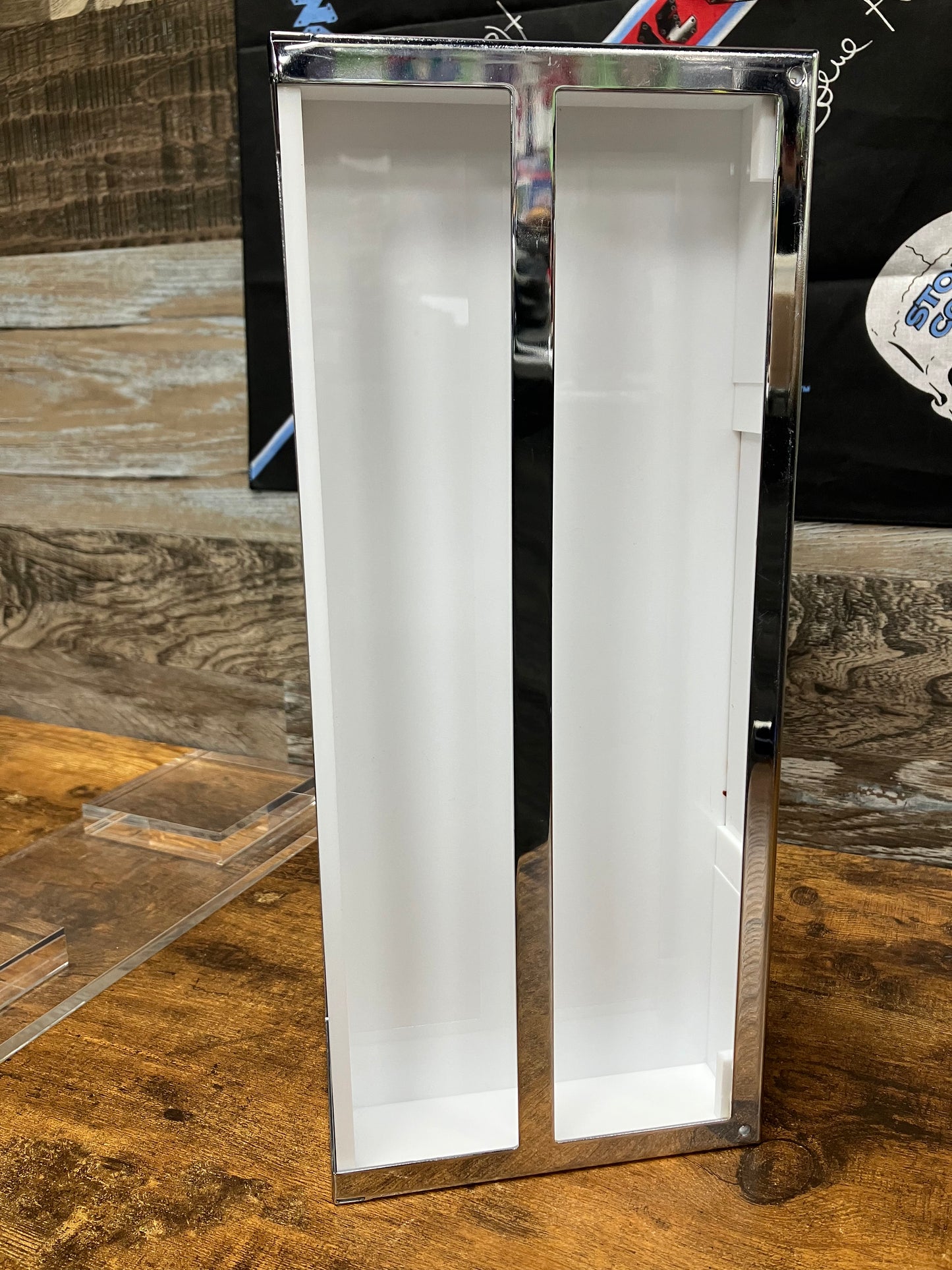 Versace Fragrance Gold/White Acrylic Display Stand